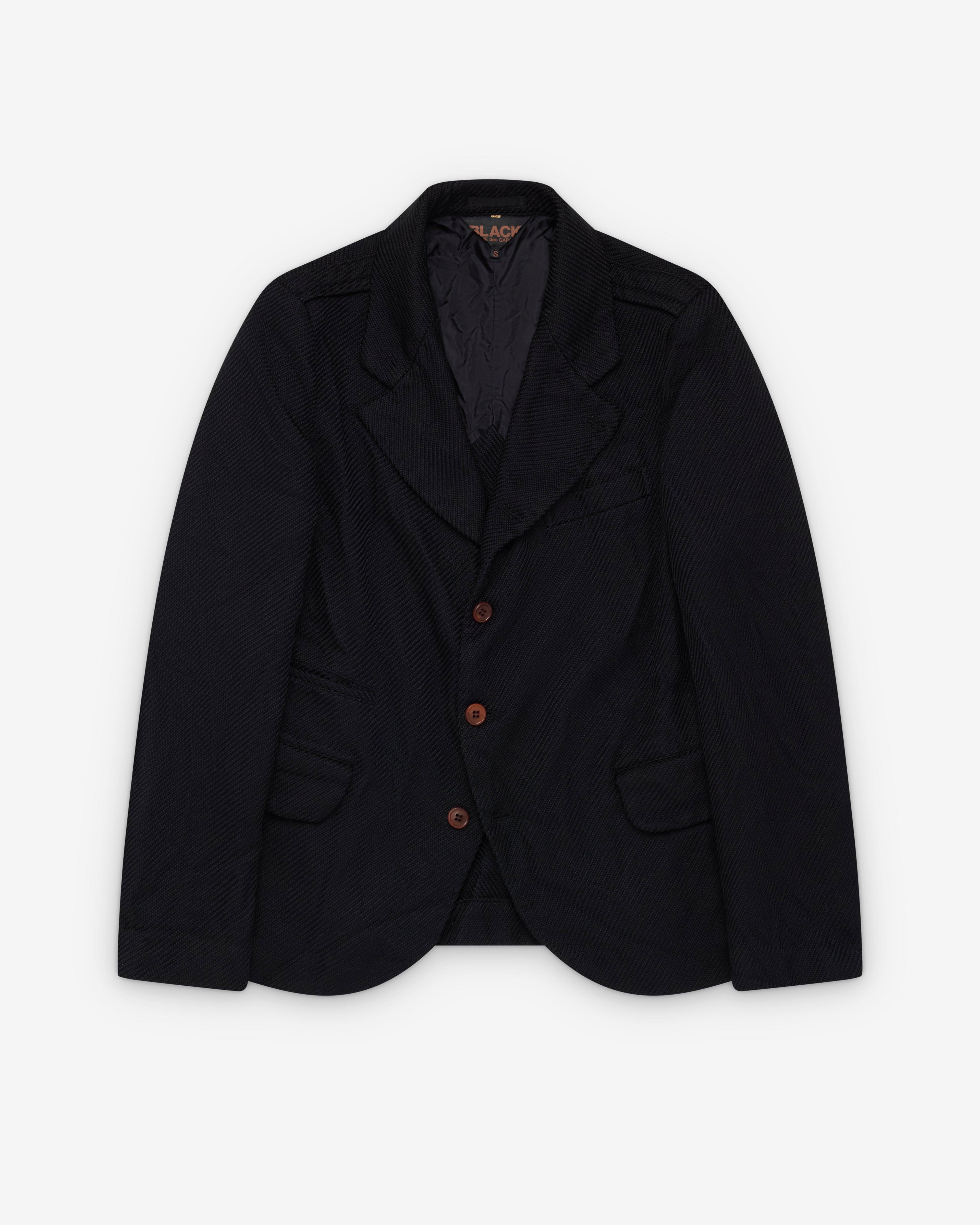 Black Comme des Garçons - Single Breasted Blazer - (Black) by COMME DES GARCONS