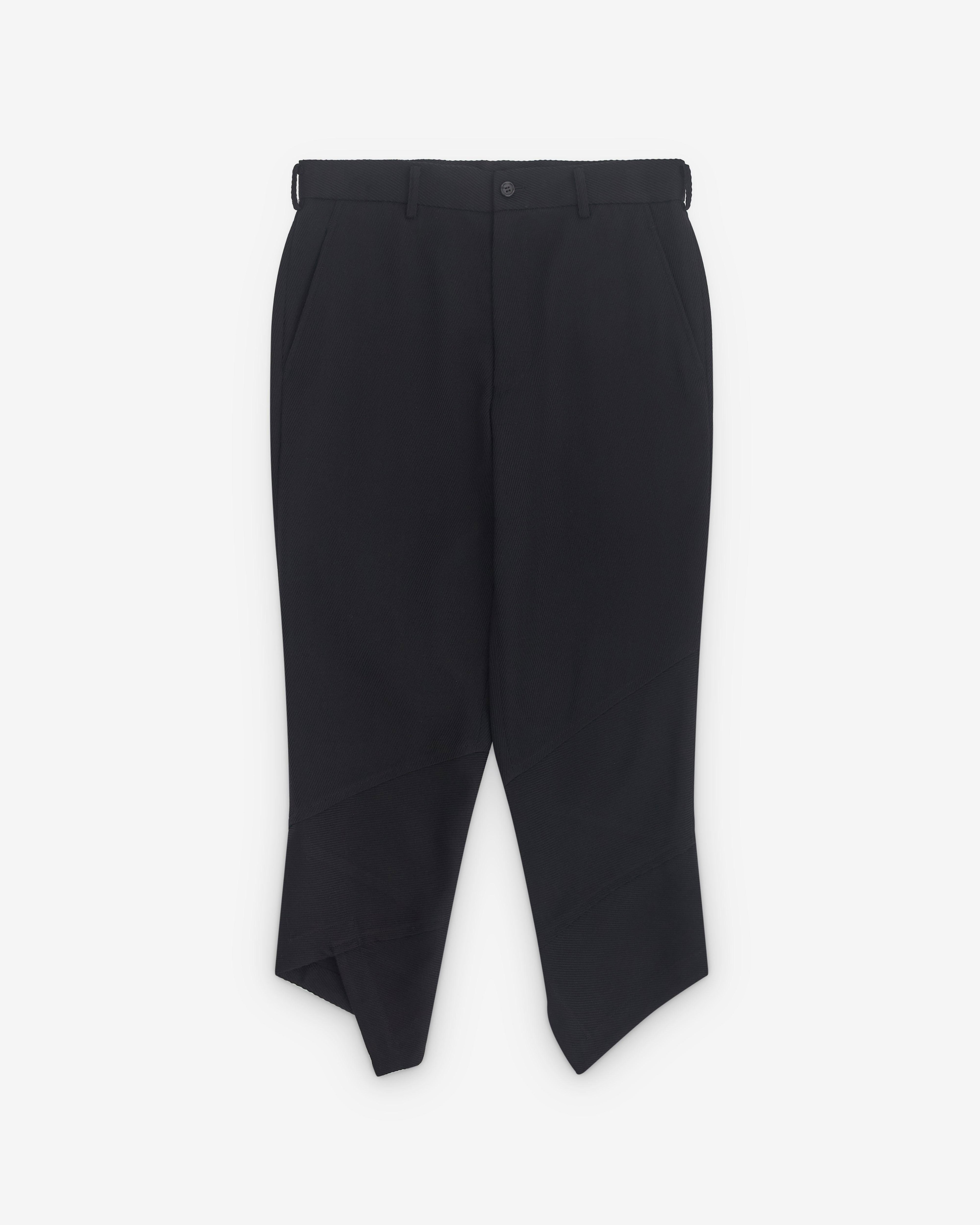 Black Comme des Garçons -  Twisted Seam Trousers - (Black) by COMME DES GARCONS