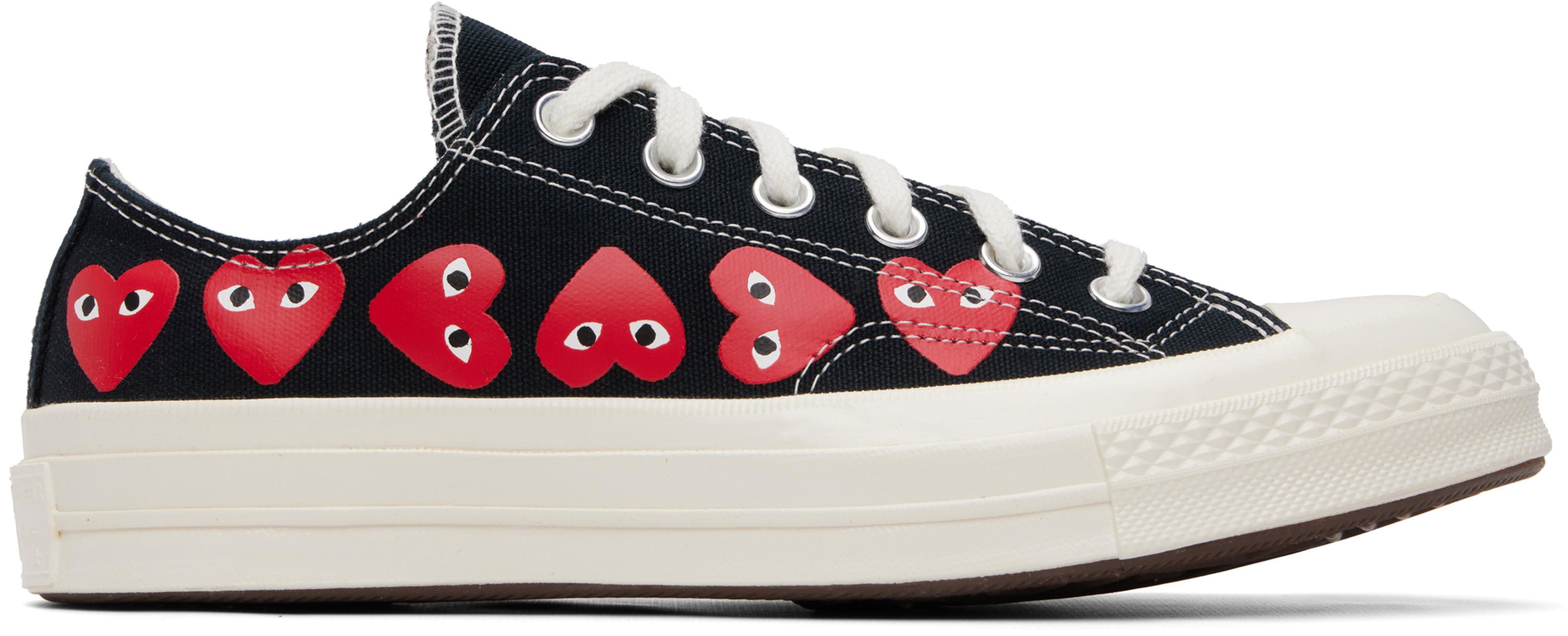 Black Converse Edition Chuck 70 Multi Heart Sneakers by COMME DES GARCONS