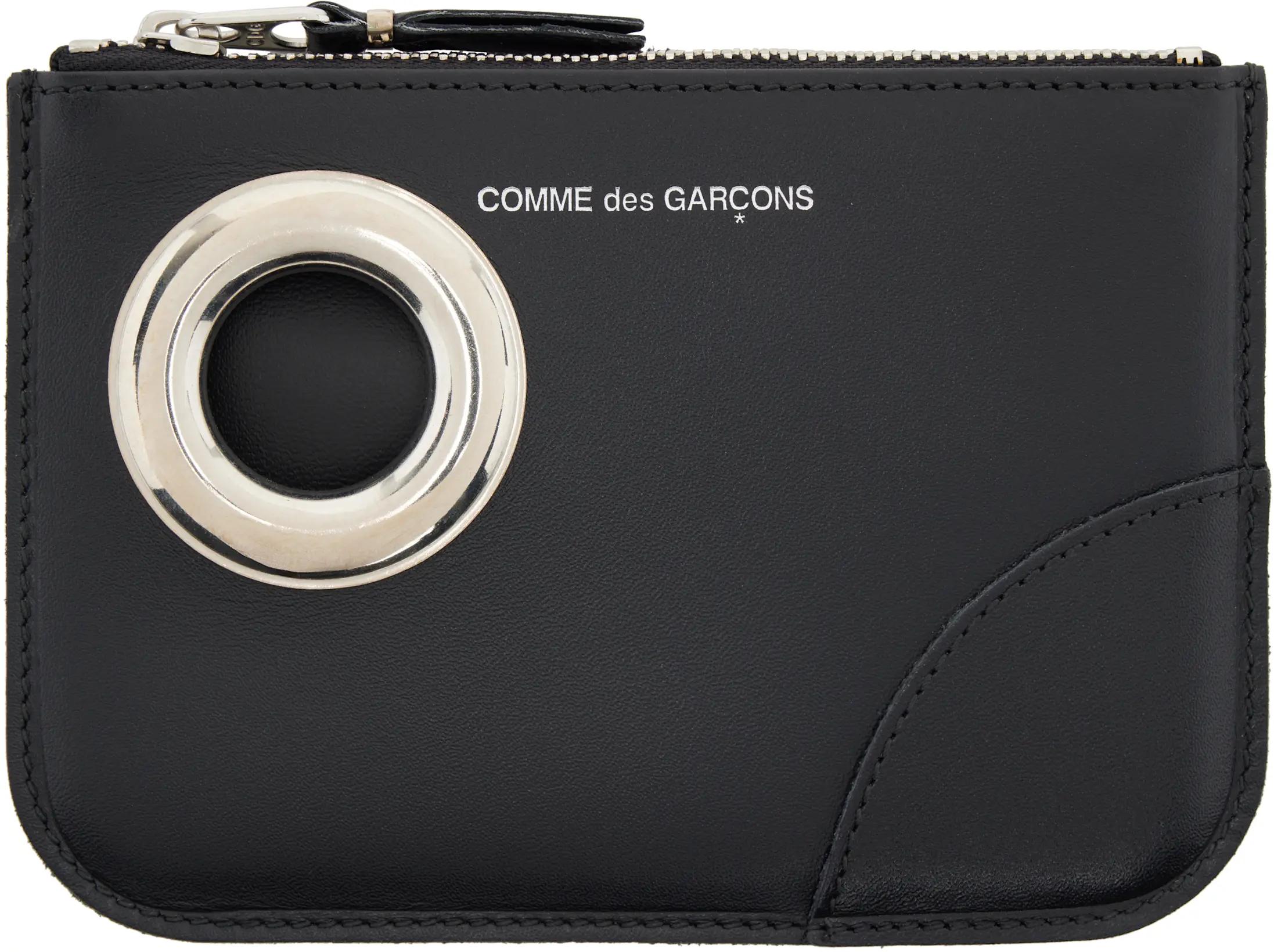 Black Eyelet Pouch by COMME DES GARCONS