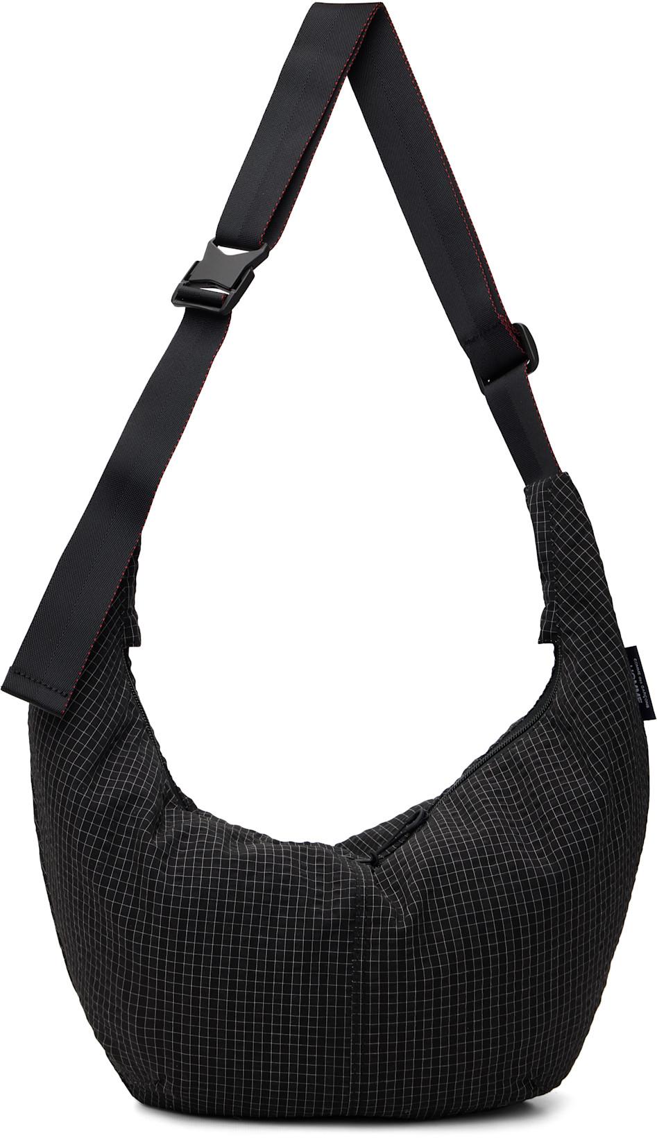 Black Grid Check Pattern Bag by COMME DES GARCONS