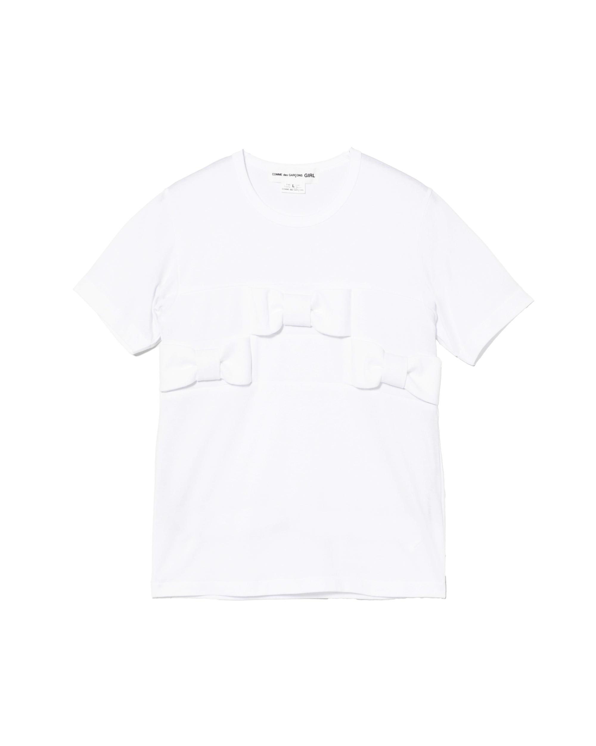 Bow detail tee by COMME DES GARCONS