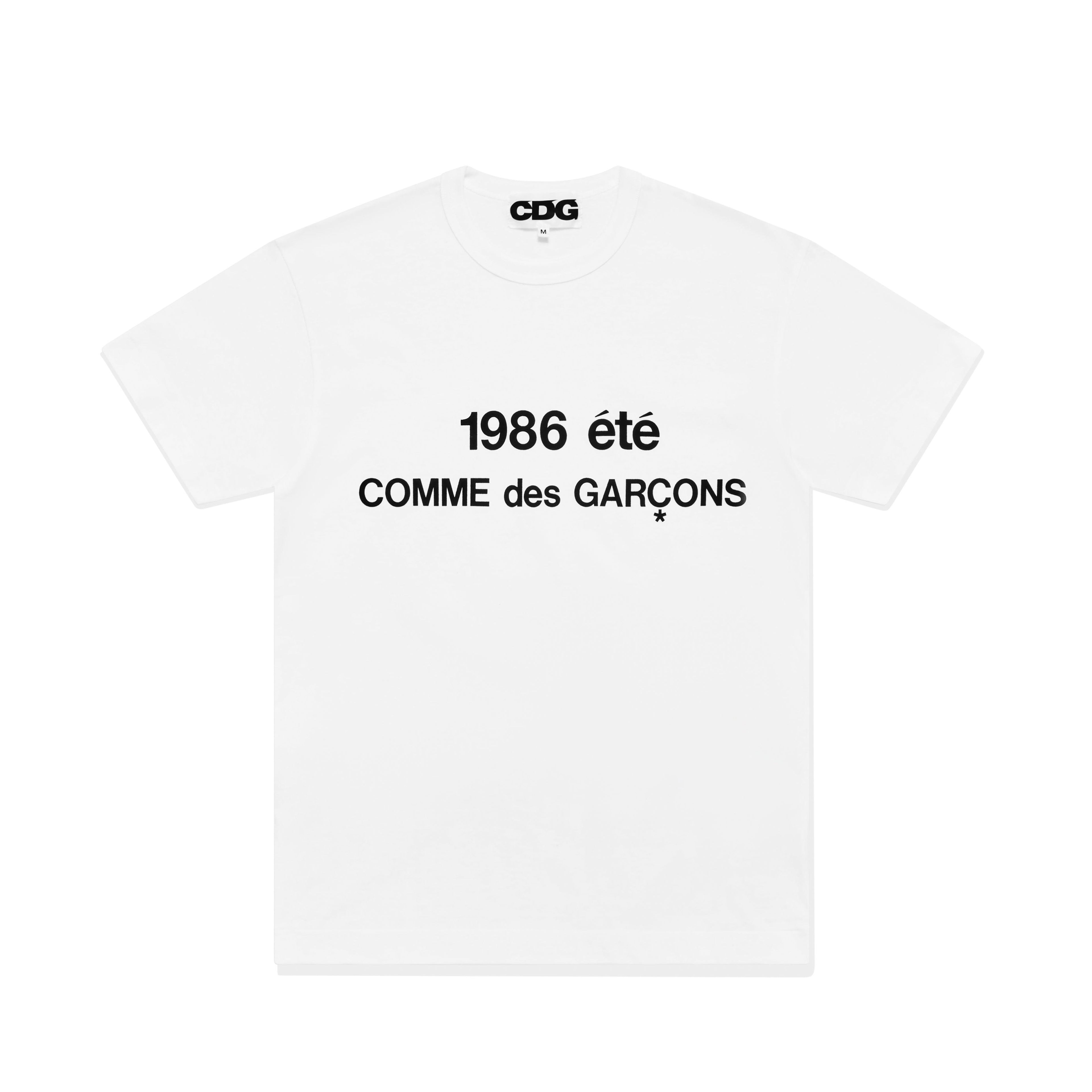 CDG - 1986 Comme des Garçons T-Shirt - (White) by COMME DES GARCONS CDG - 1986 Comme des Garçons T-Shirt - (White) by COMME DES GARCONS
