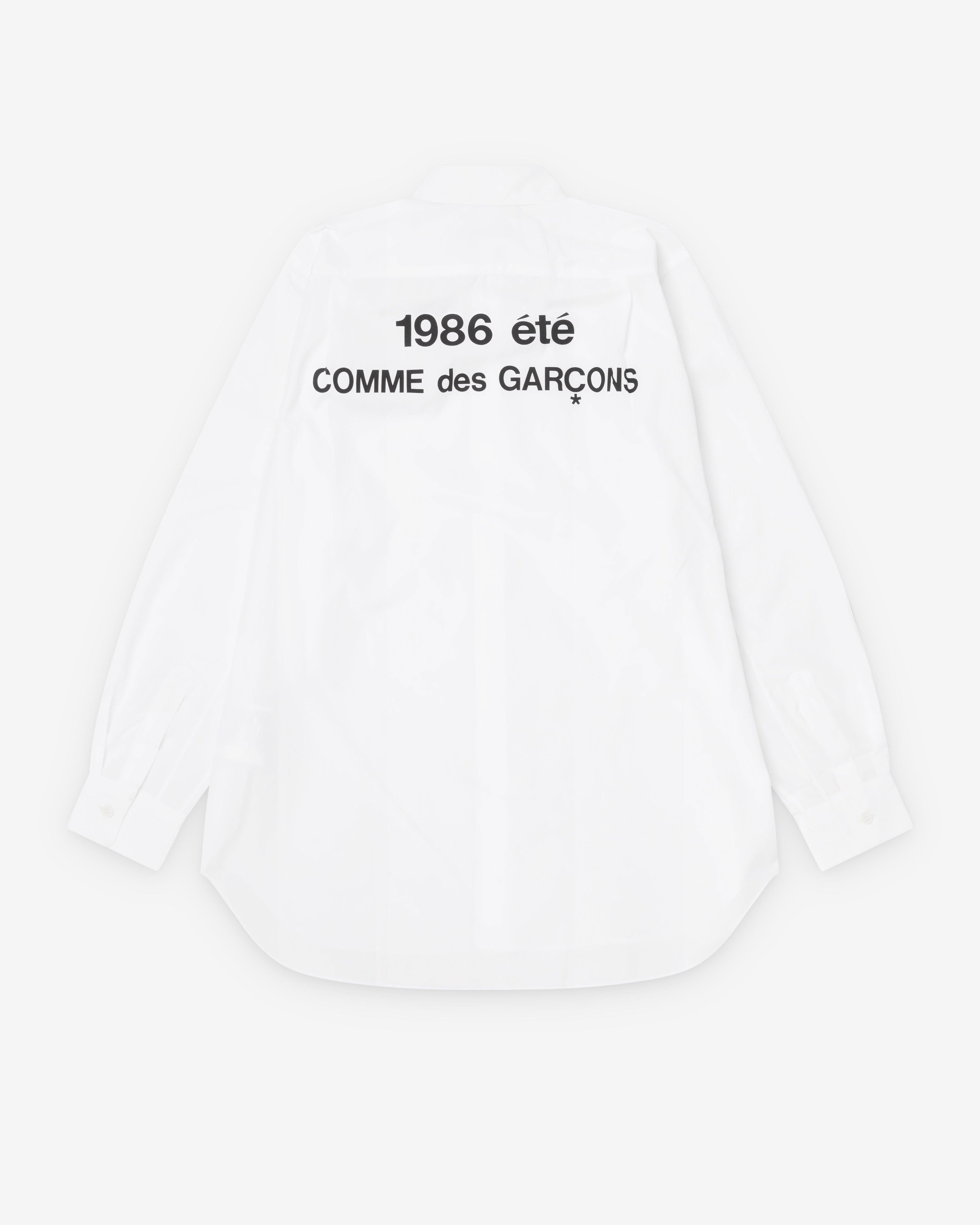 CDG - 1986 Été Staff Shirt - (White) by COMME DES GARCONS