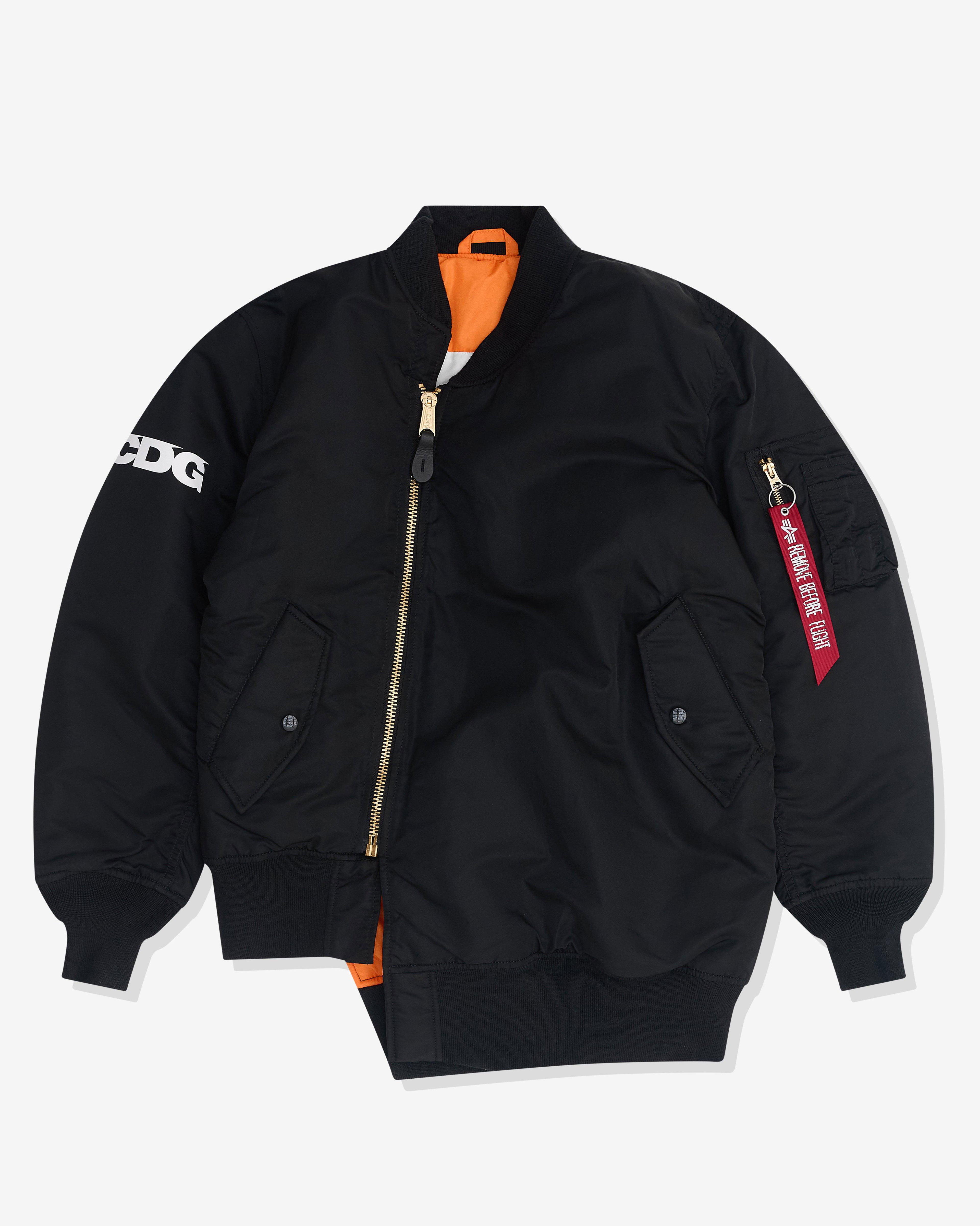 CDG - Alpha Industries Reversible Bias MA-1 Jacket - (Black) by COMME DES GARCONS