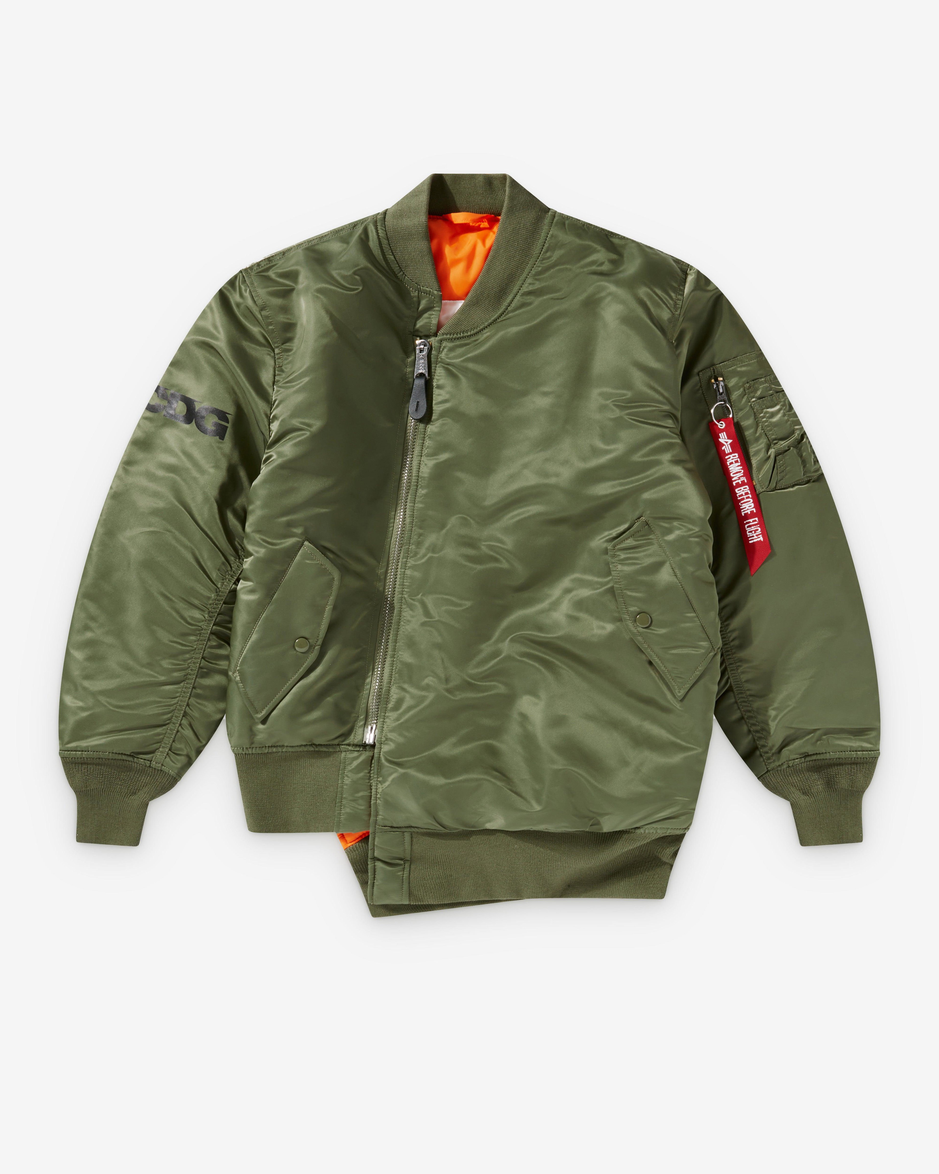 CDG - Alpha Industries Reversible Bias MA-1 Jacket - (Olive) by COMME DES GARCONS