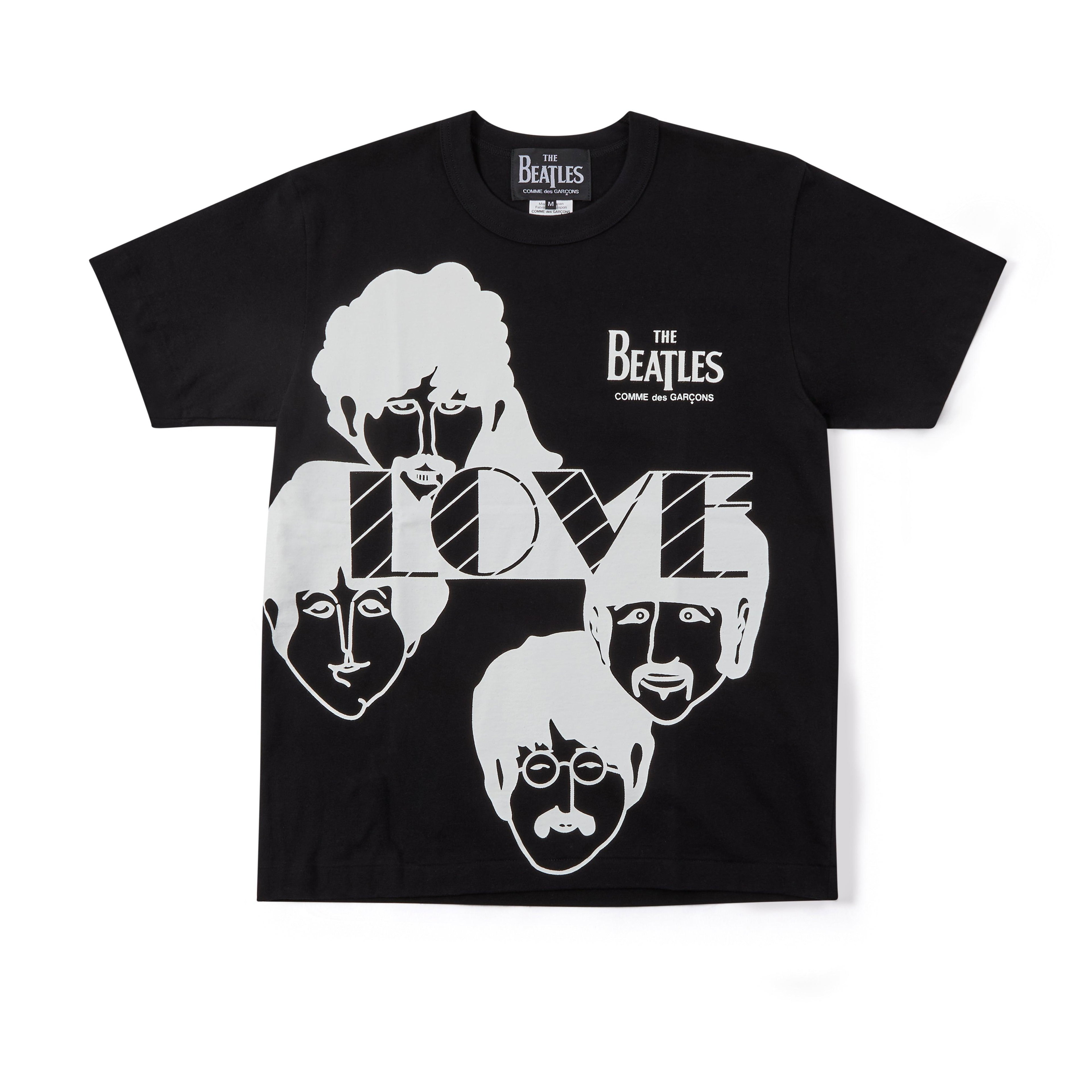 CDG Beatles - 4 Faces T-Shirt - (Black) by COMME DES GARCONS