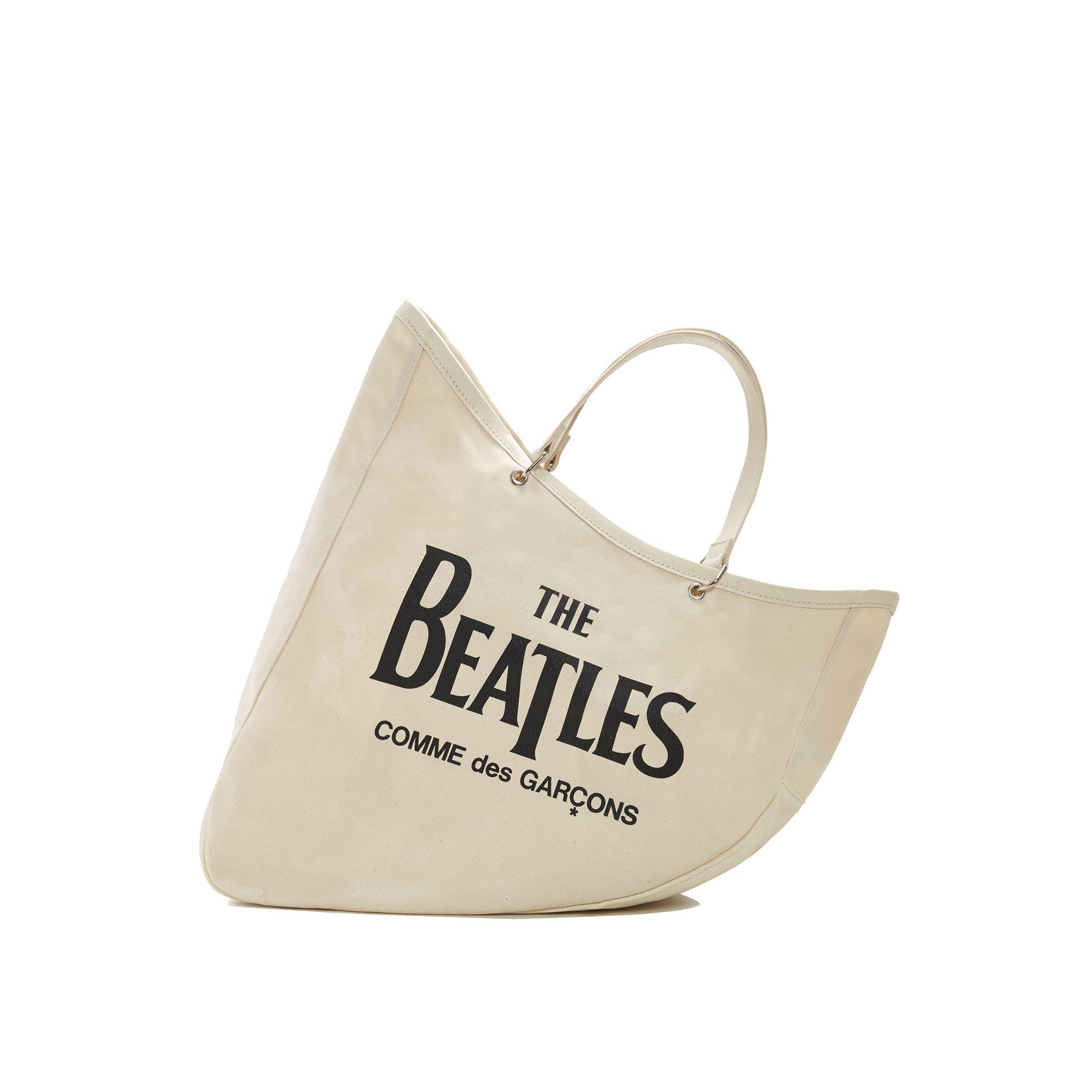 CDG Beatles - Canvas Small Boat Bag - (Natural) by COMME DES GARCONS
