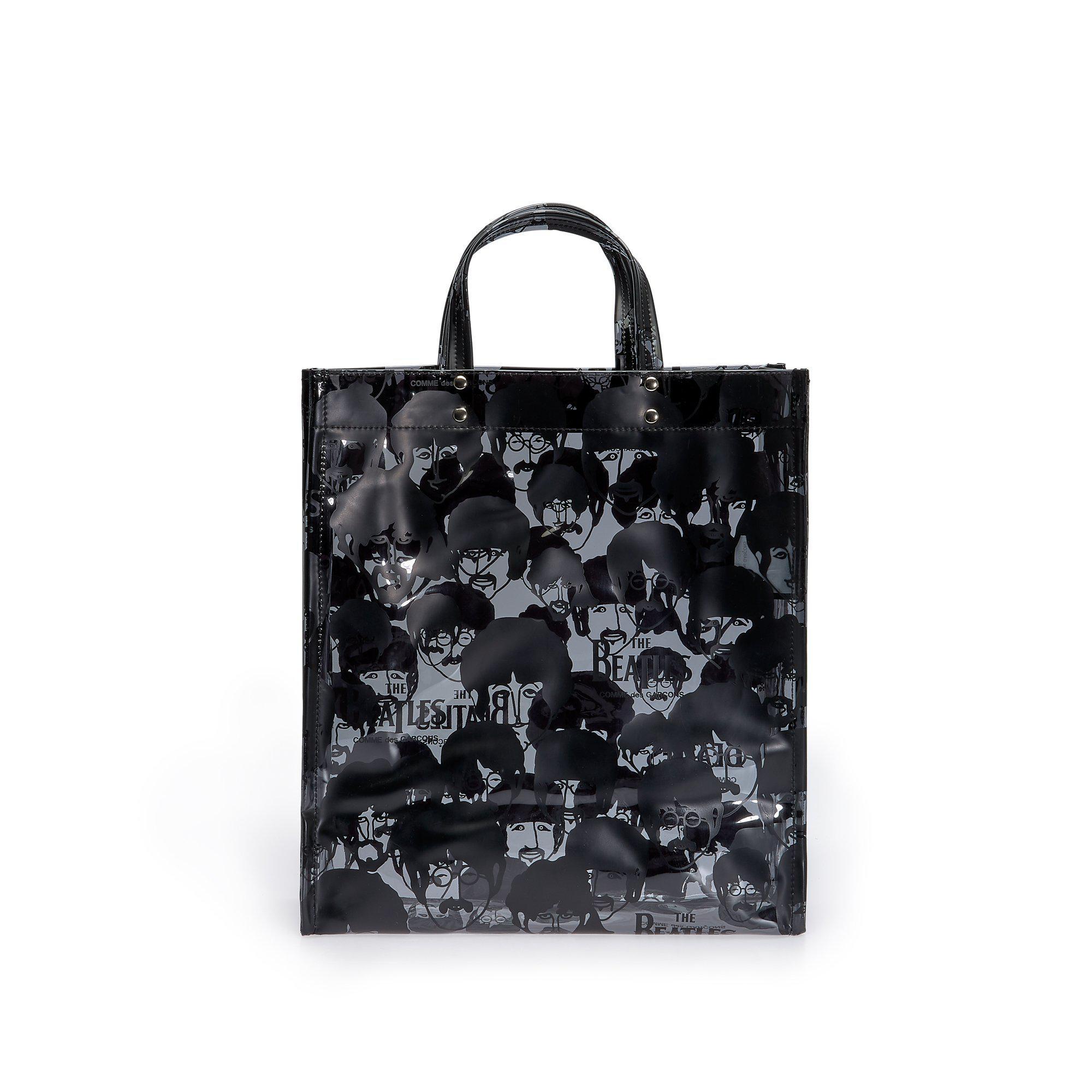CDG Beatles - Faces PVC Tote - (VB-K203 Black) by COMME DES GARCONS