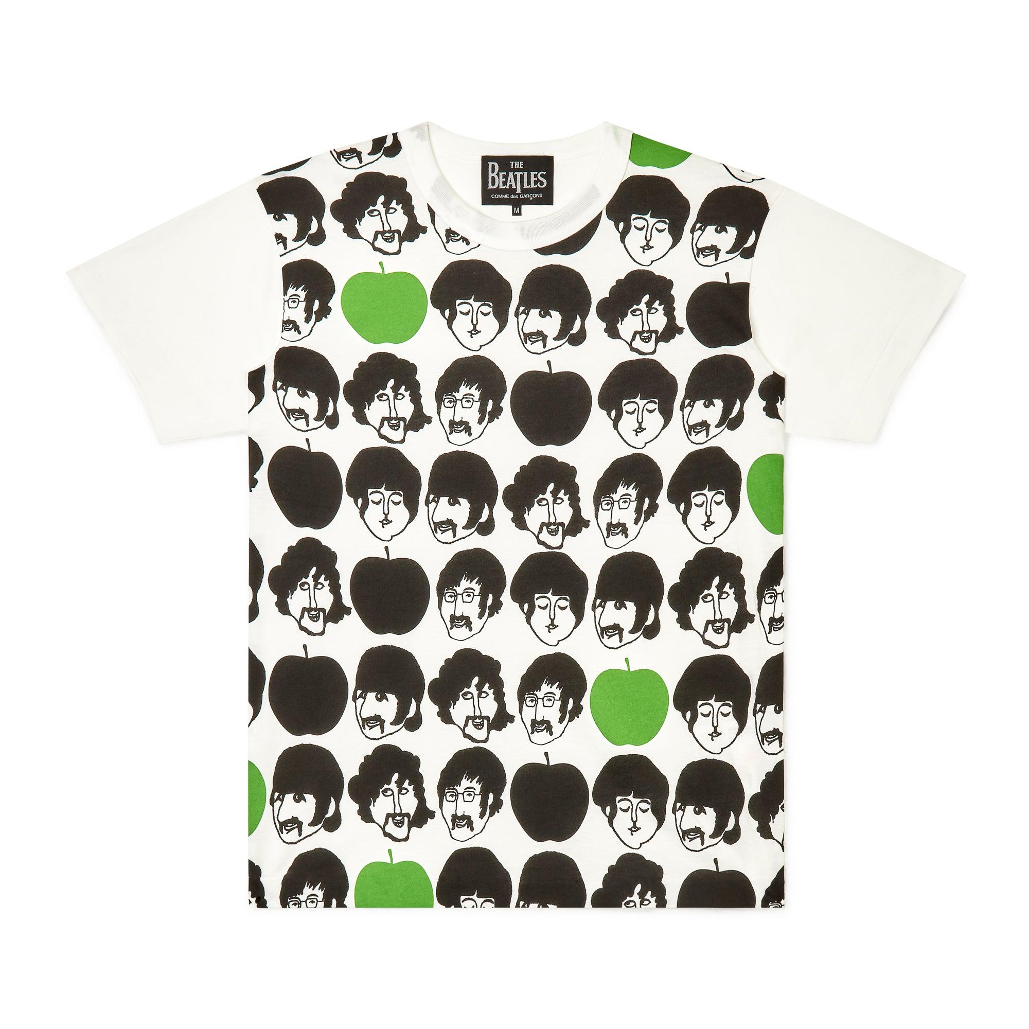 CDG Beatles - Green Apple T-Shirt - (White) by COMME DES GARCONS