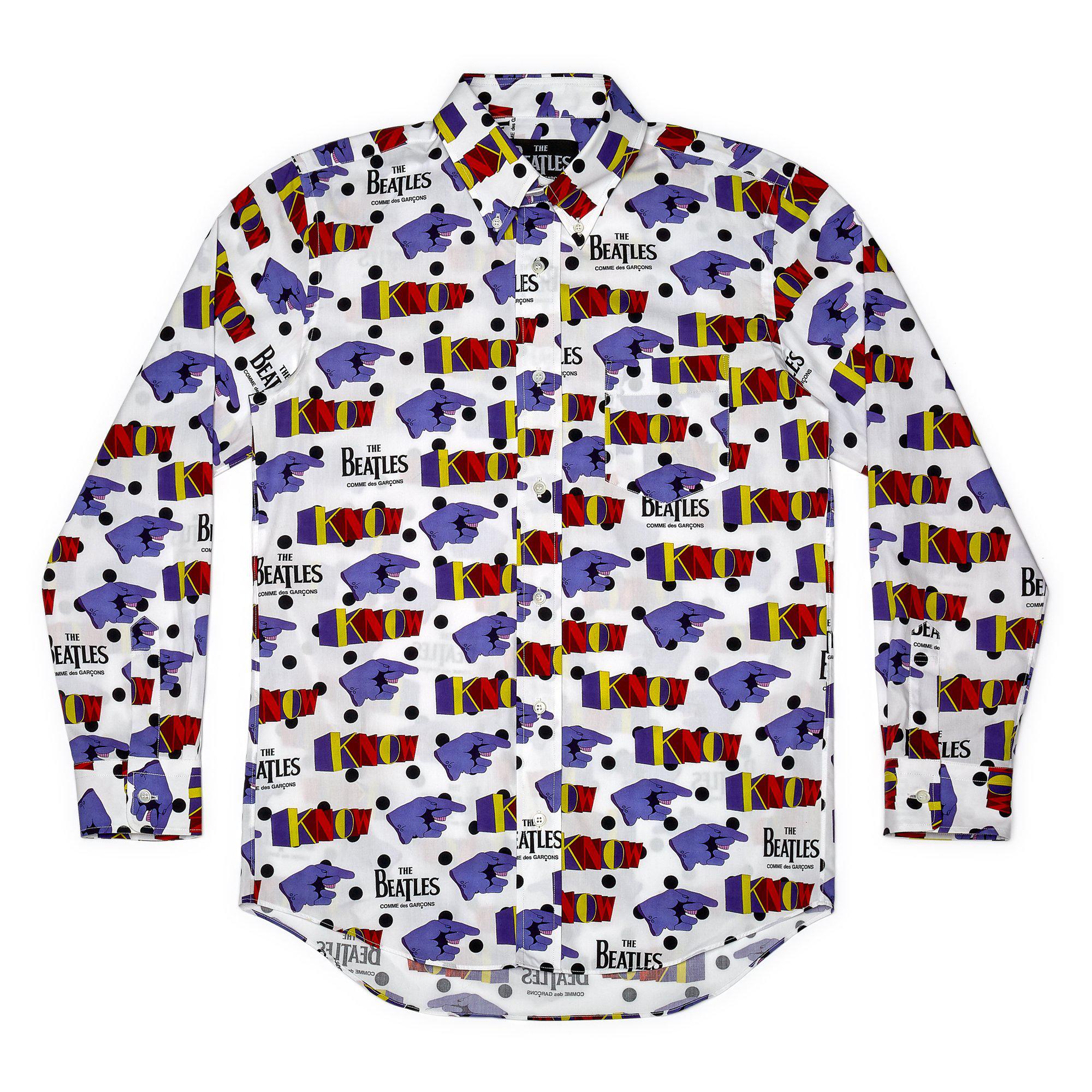 CDG Beatles - Know Shirt - (VB-B002 White) by COMME DES GARCONS