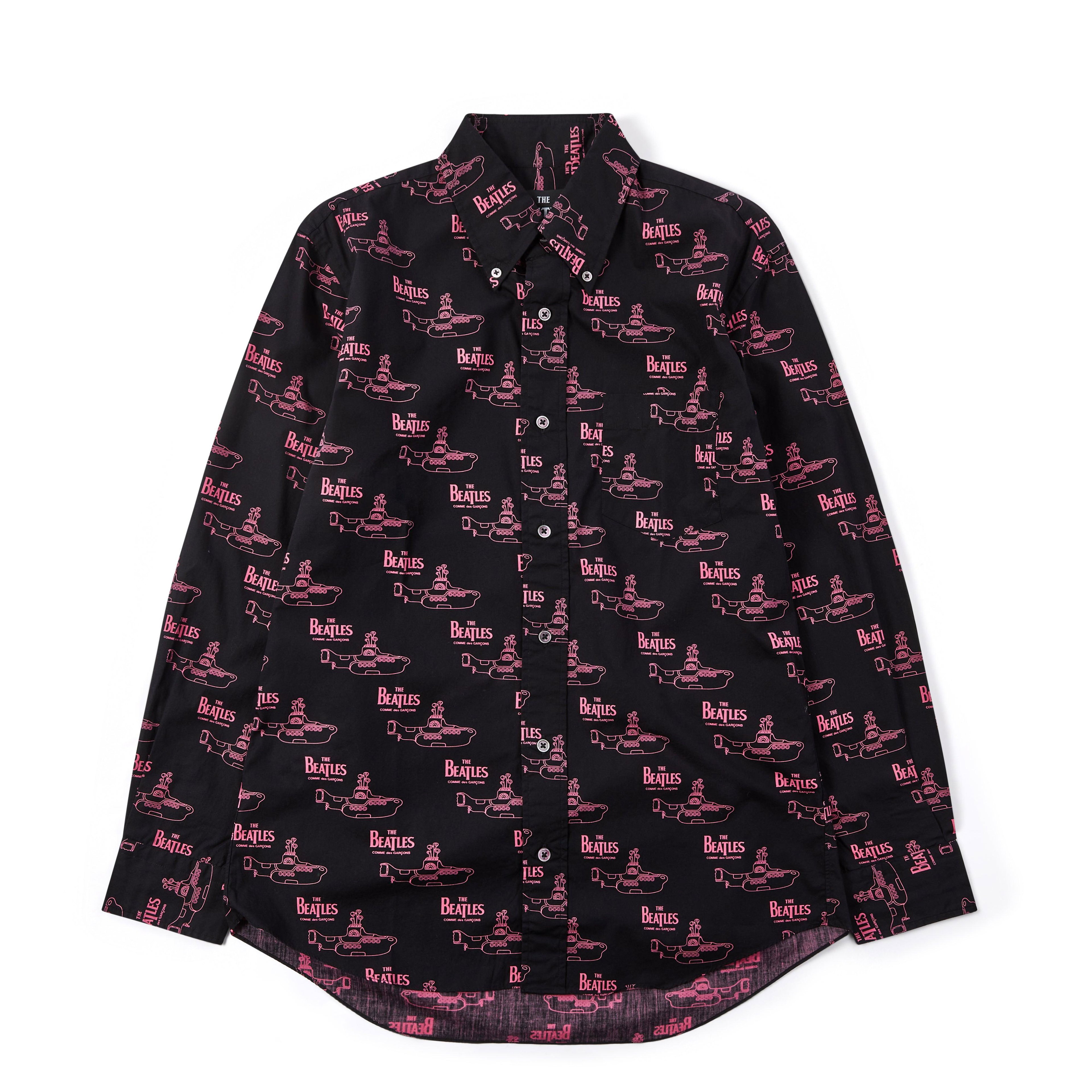 CDG Beatles - Shirt - (Black/Pink) by COMME DES GARCONS