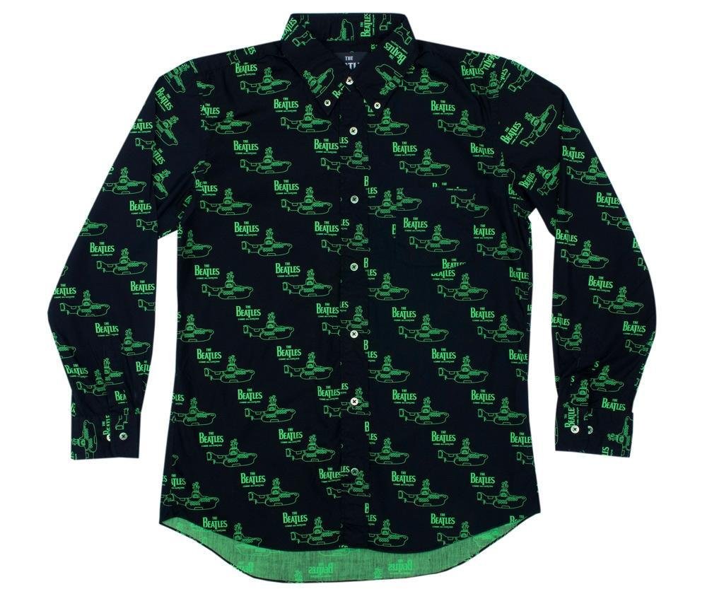 CDG Beatles - Shirt - (Black and Green) by COMME DES GARCONS