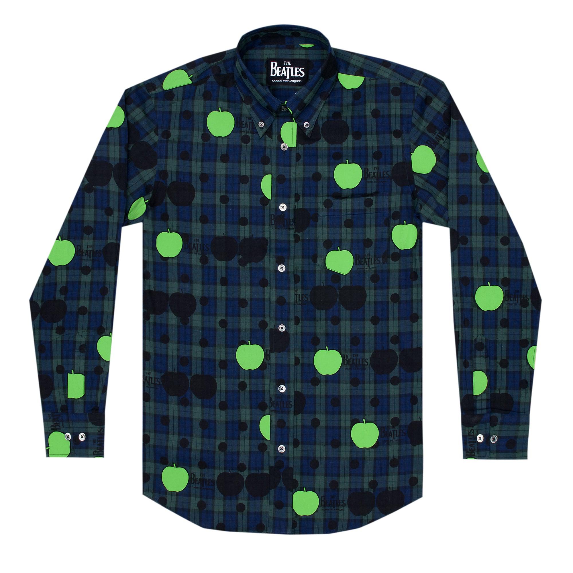 CDG Beatles - Shirt - (Navy Tartan Check) by COMME DES GARCONS