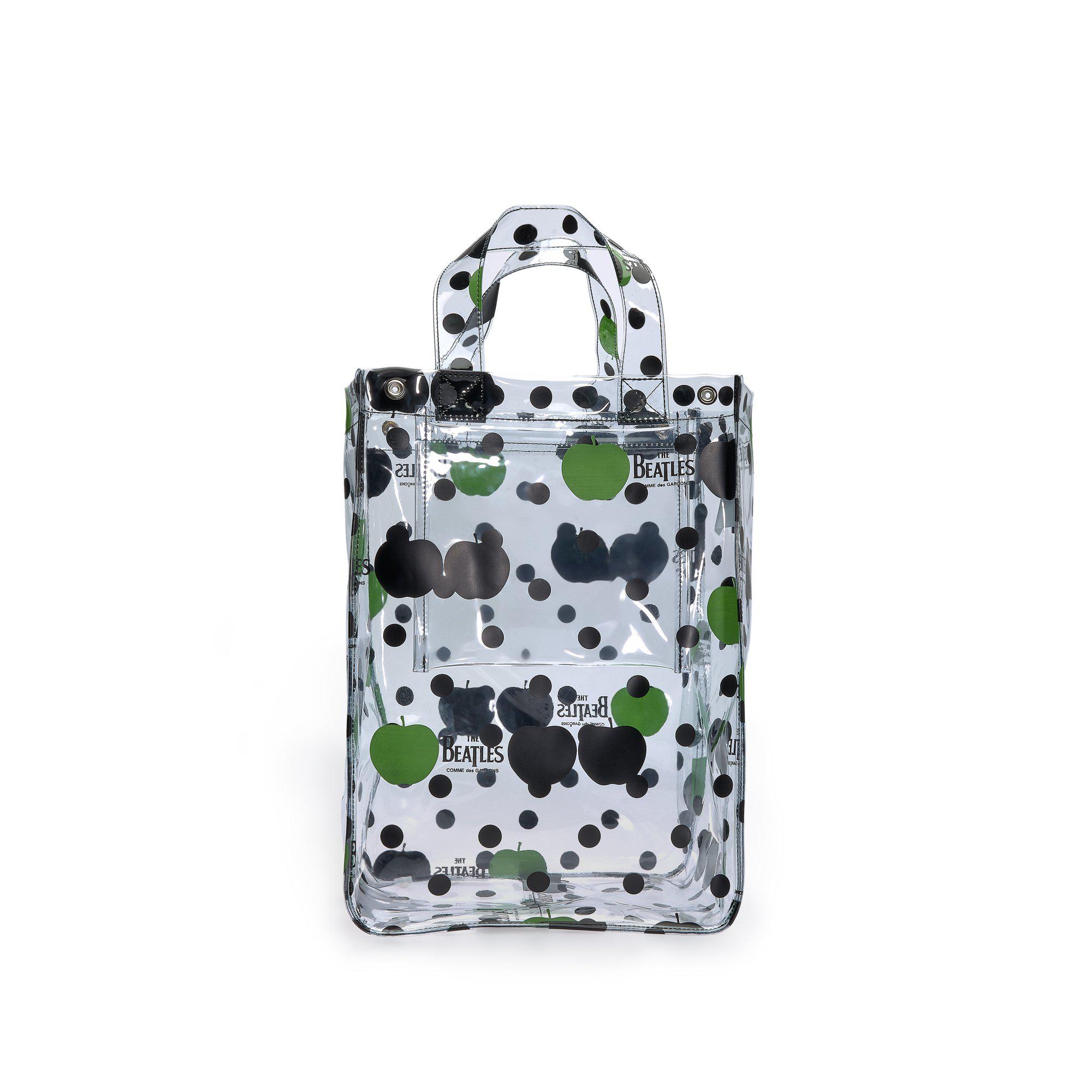 CDG Beatles - Small PVC Apple & Dot Tote - (VB-K201 Transparent) by COMME DES GARCONS