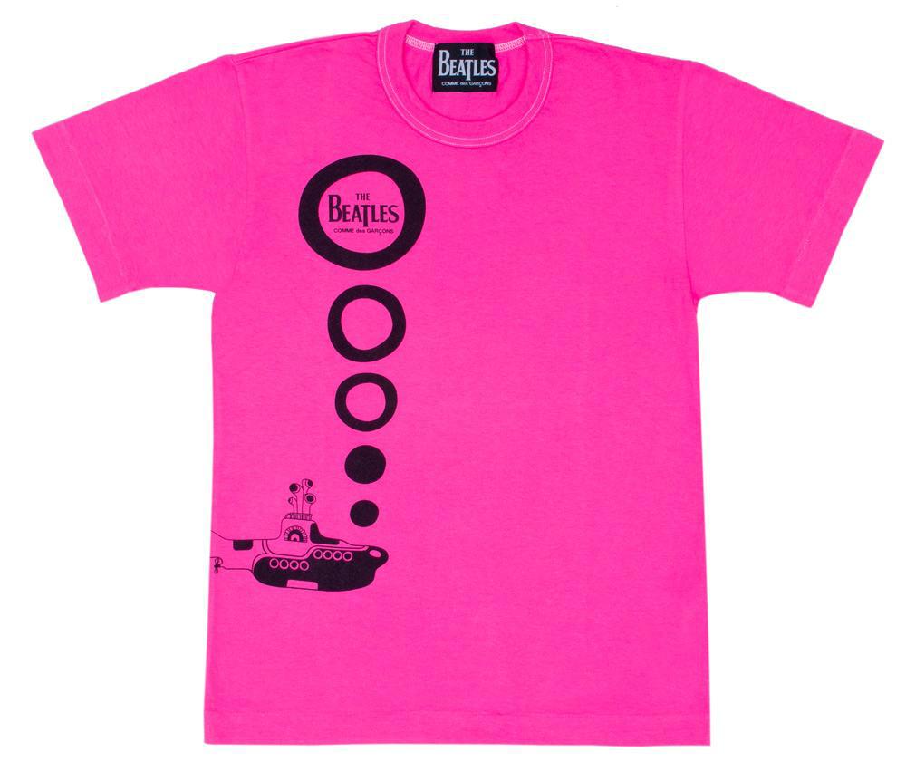 CDG Beatles - T-Shirt - (Pink) by COMME DES GARCONS