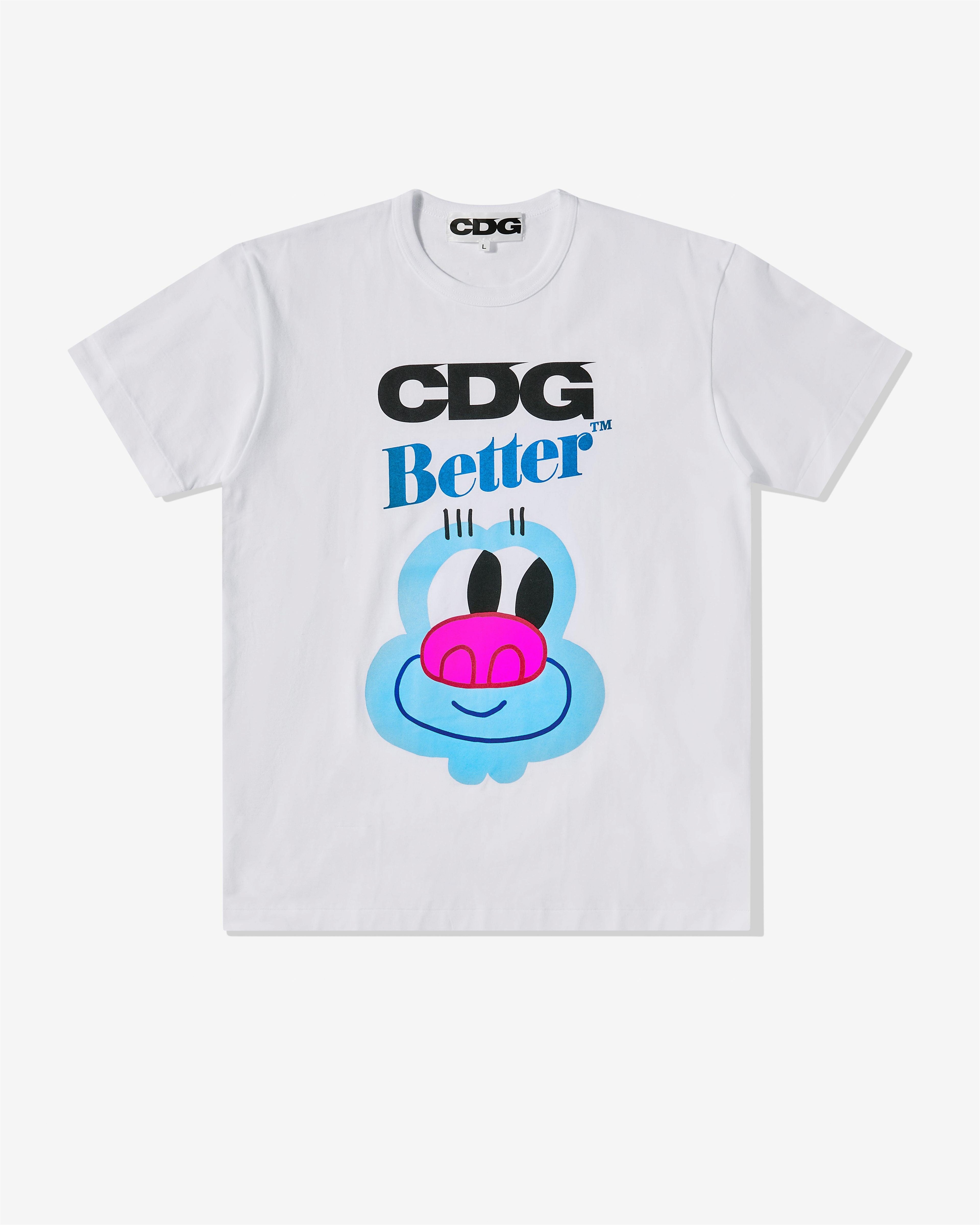 CDG - Better™ Gift Shop Cartoon T-Shirt - (White) by COMME DES GARCONS