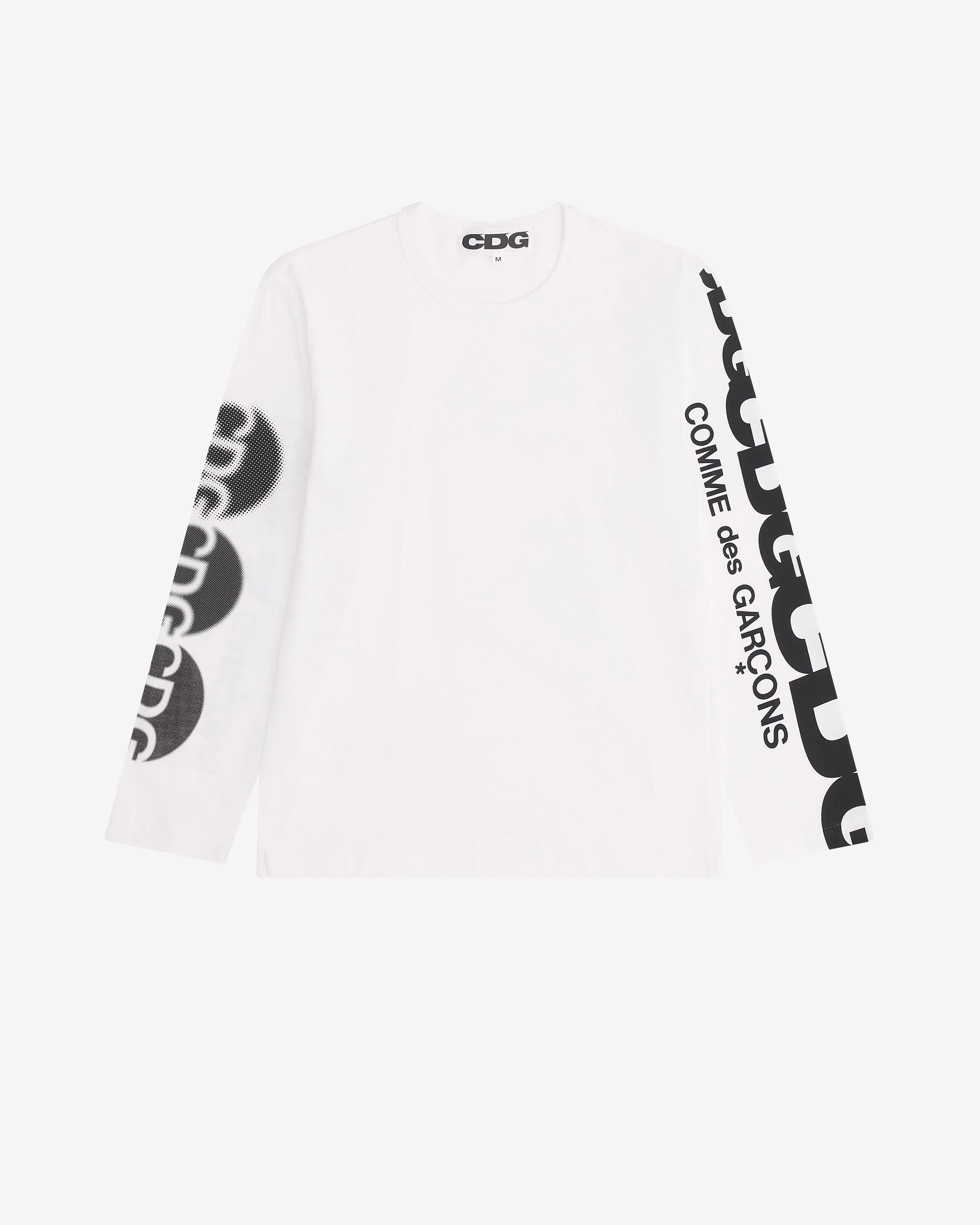 CDG - CDG Logo Long Sleeve T-Shirt - (White) by COMME DES GARCONS