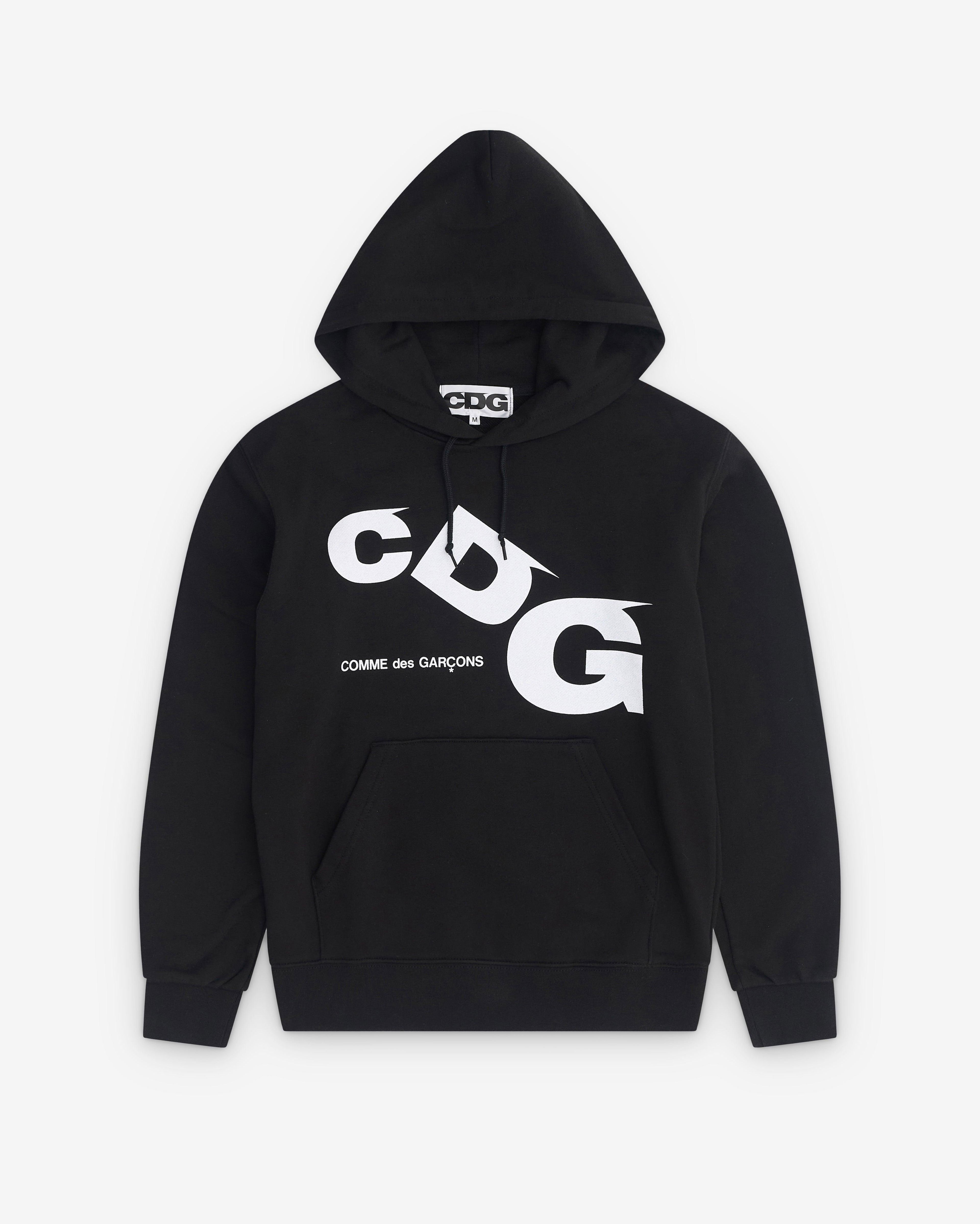 CDG - CDG Printed Logo Hoodie - (Black) by COMME DES GARCONS