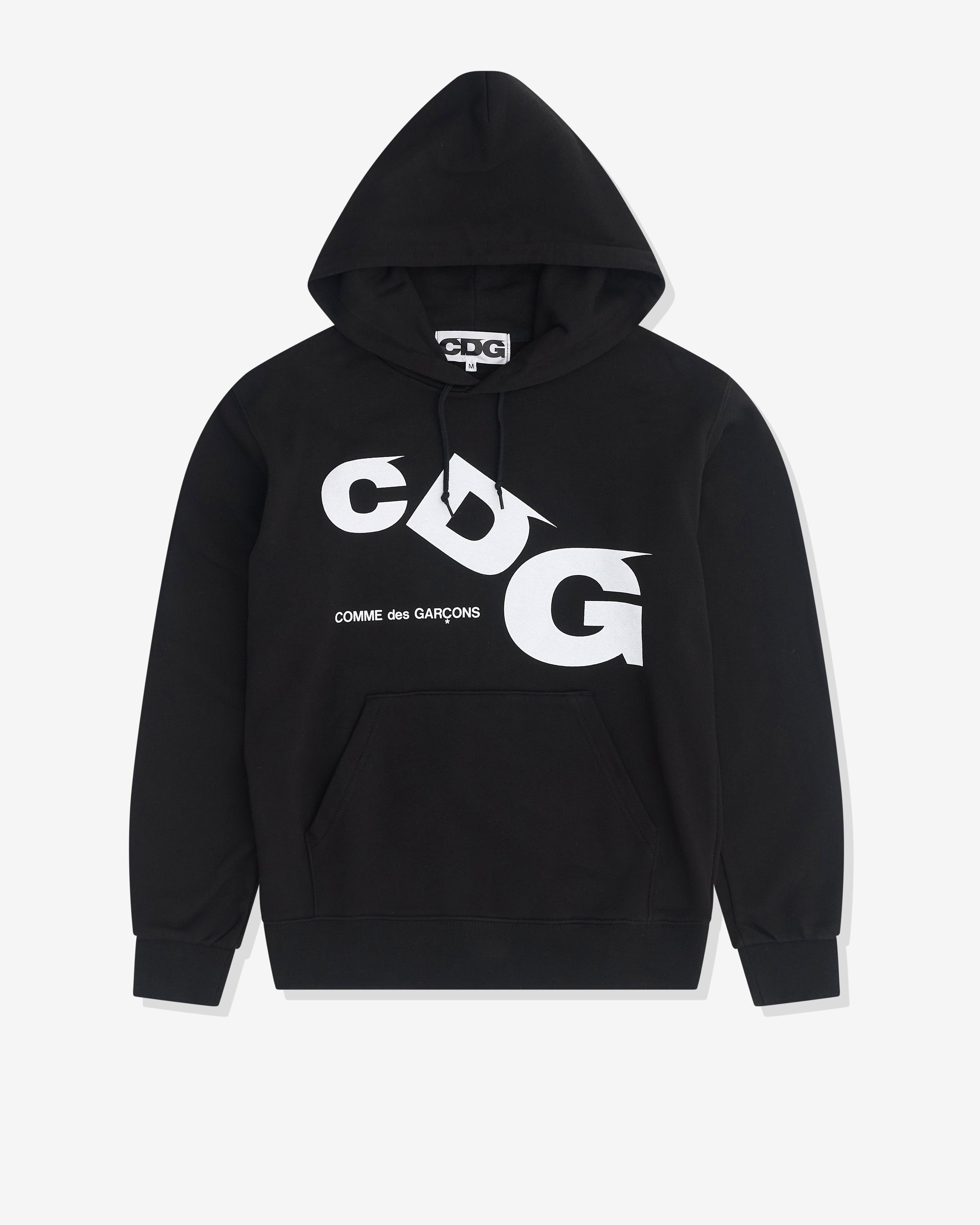 CDG - CDG Printed Logo Hoodie - (Black) by COMME DES GARCONS