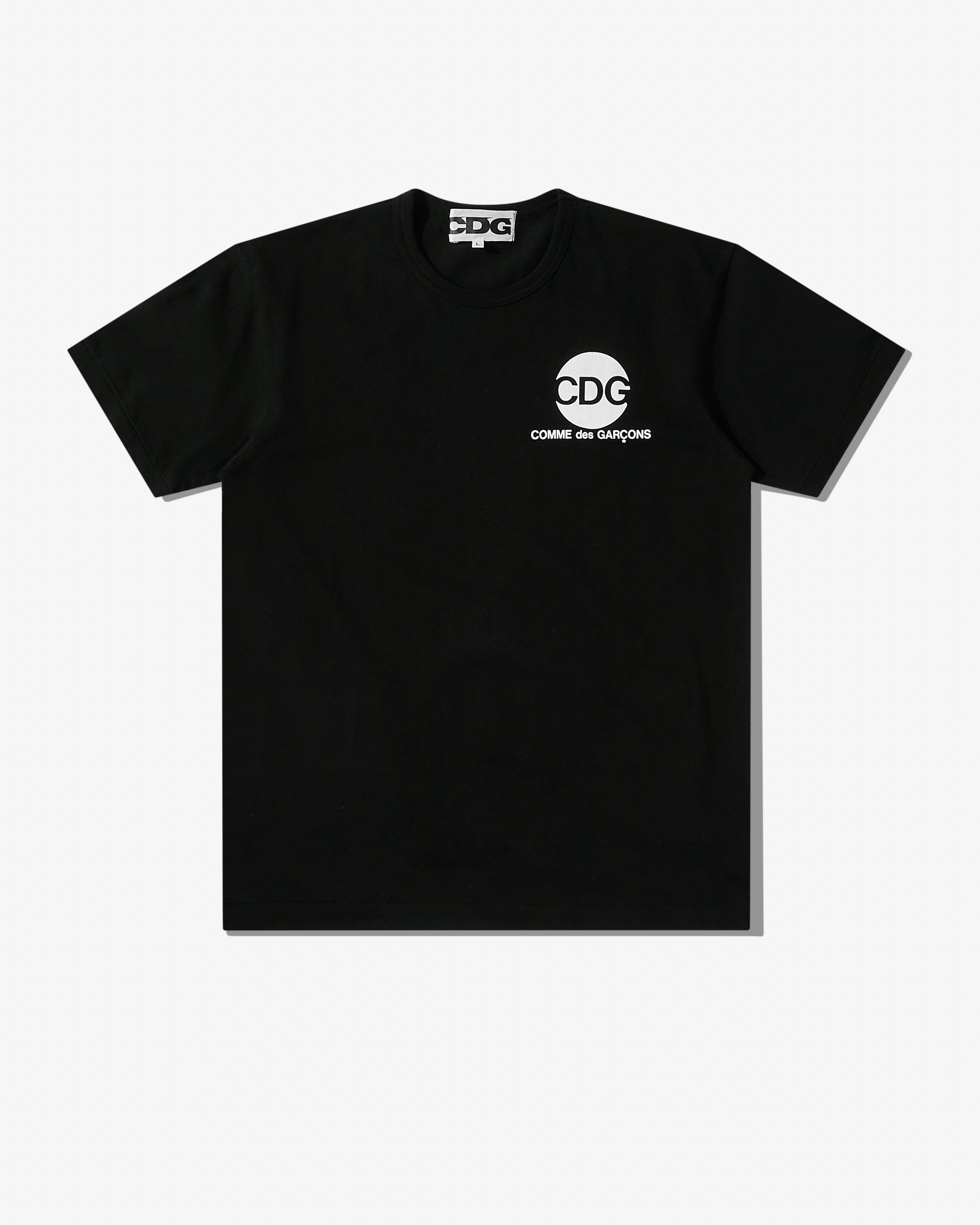CDG - Circular Logo T-Shirt - (Black) by COMME DES GARCONS