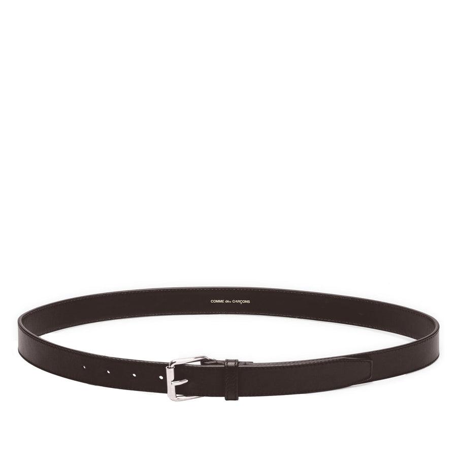 CDG Classic Leather Belt (Brown SA0912) by COMME DES GARCONS