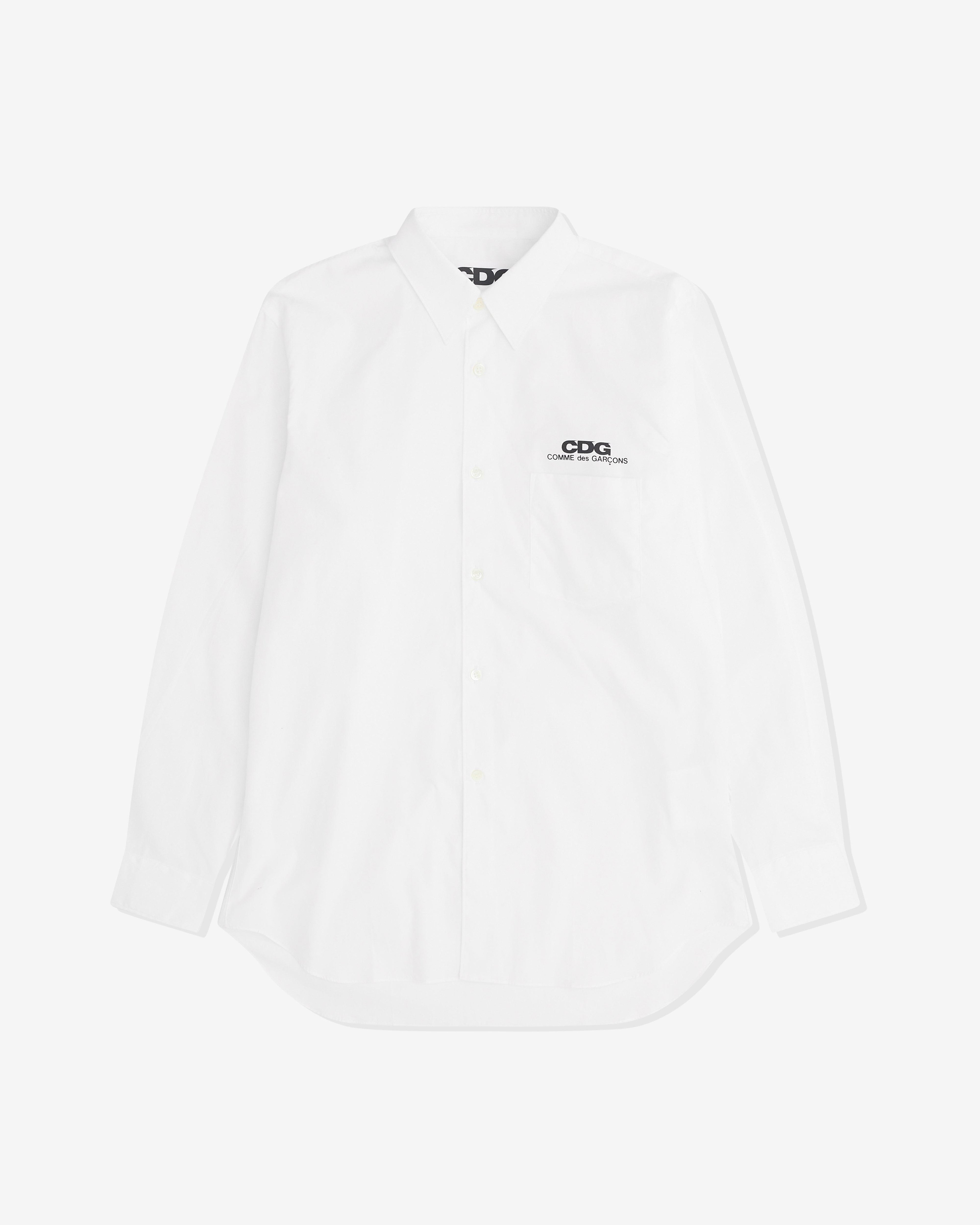 CDG - Classic Logo Shirt - (White) by COMME DES GARCONS