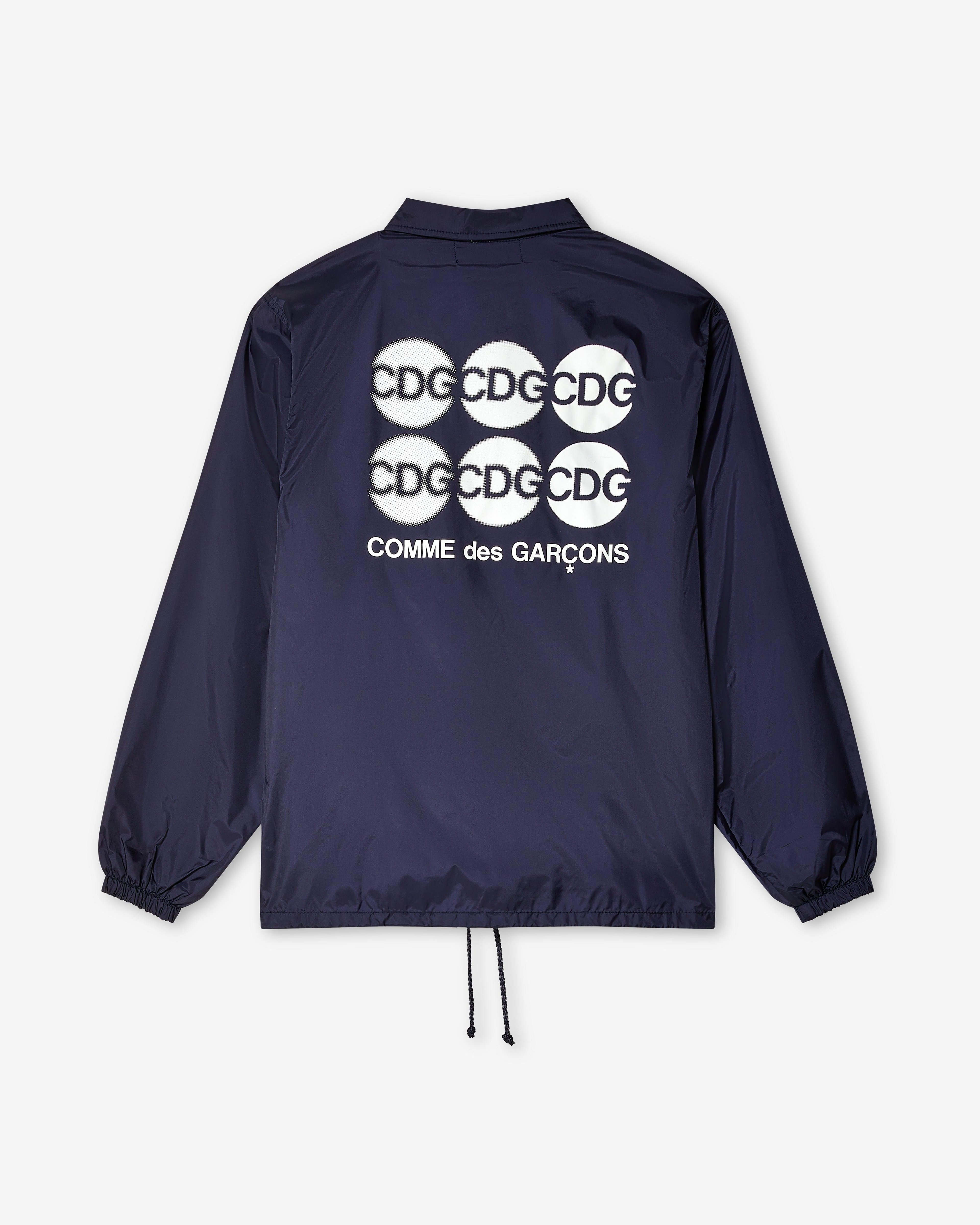 CDG - Dot Coach Jacket - (Navy) by COMME DES GARCONS