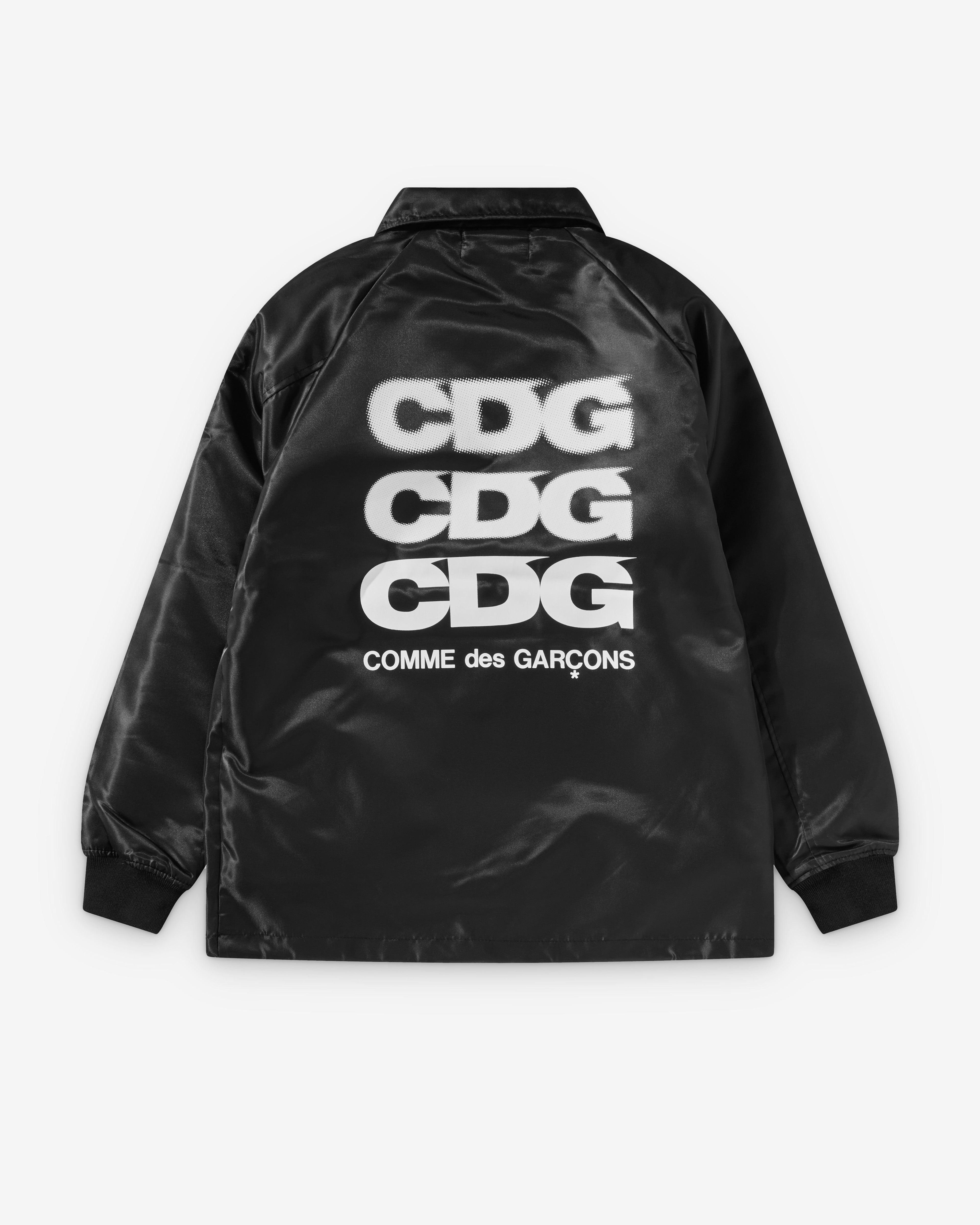CDG - Faux Fur Coach Jacket - (Black) by COMME DES GARCONS