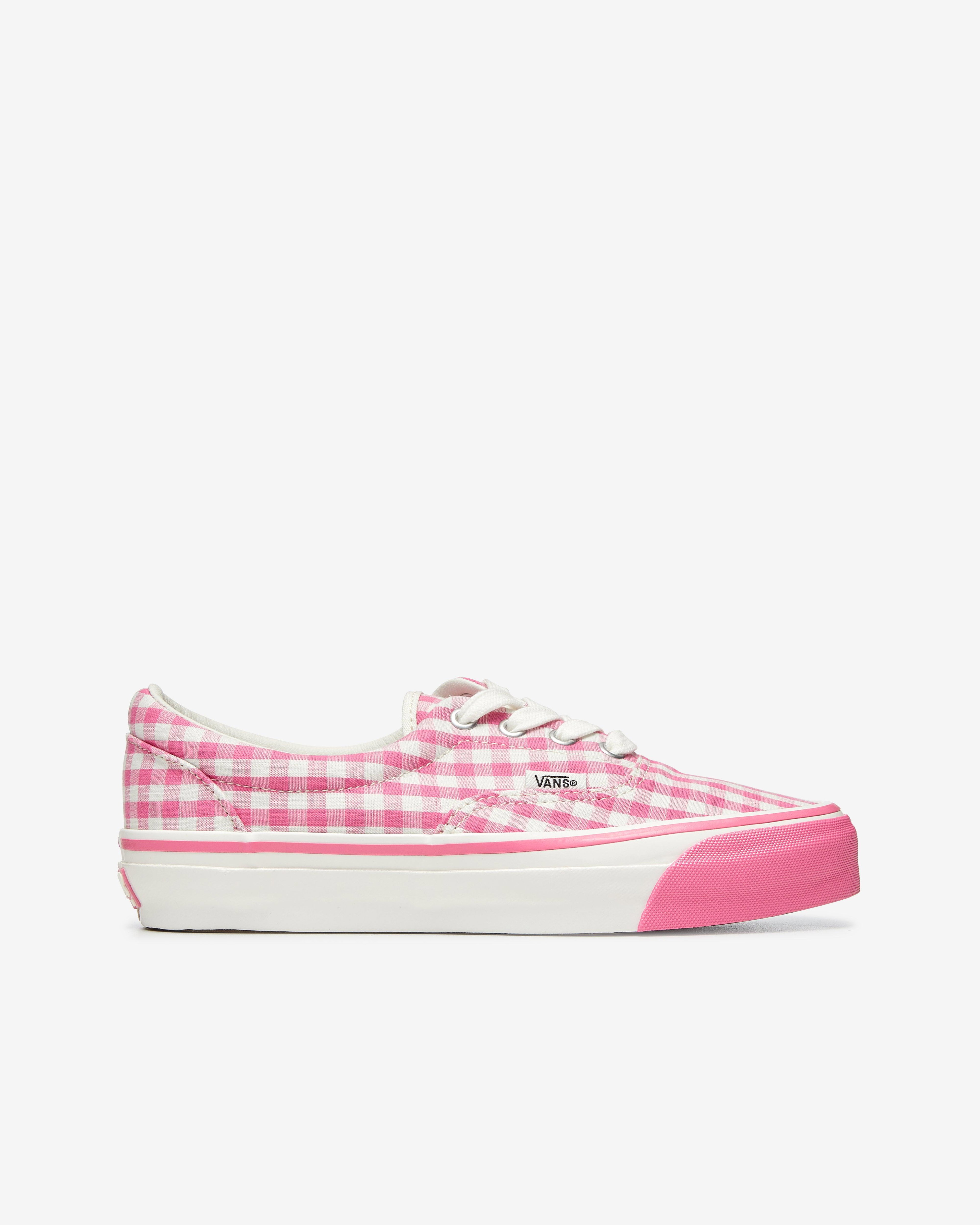 CDG Girl - Vans Gingham OG Era LX Sneakers - (Pink) by COMME DES GARCONS