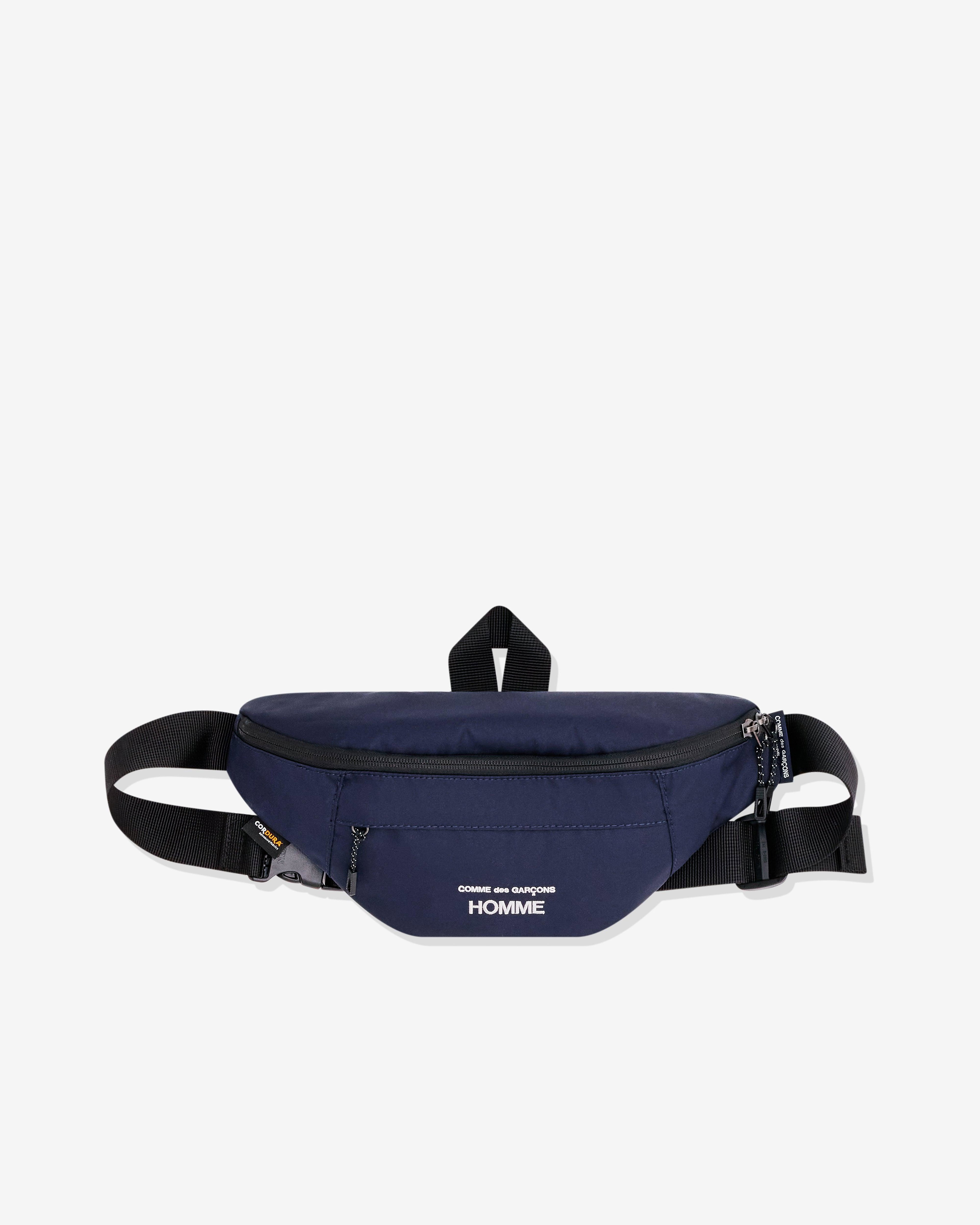 CDG Homme - Cordura Waist Bag - (Navy) by COMME DES GARCONS