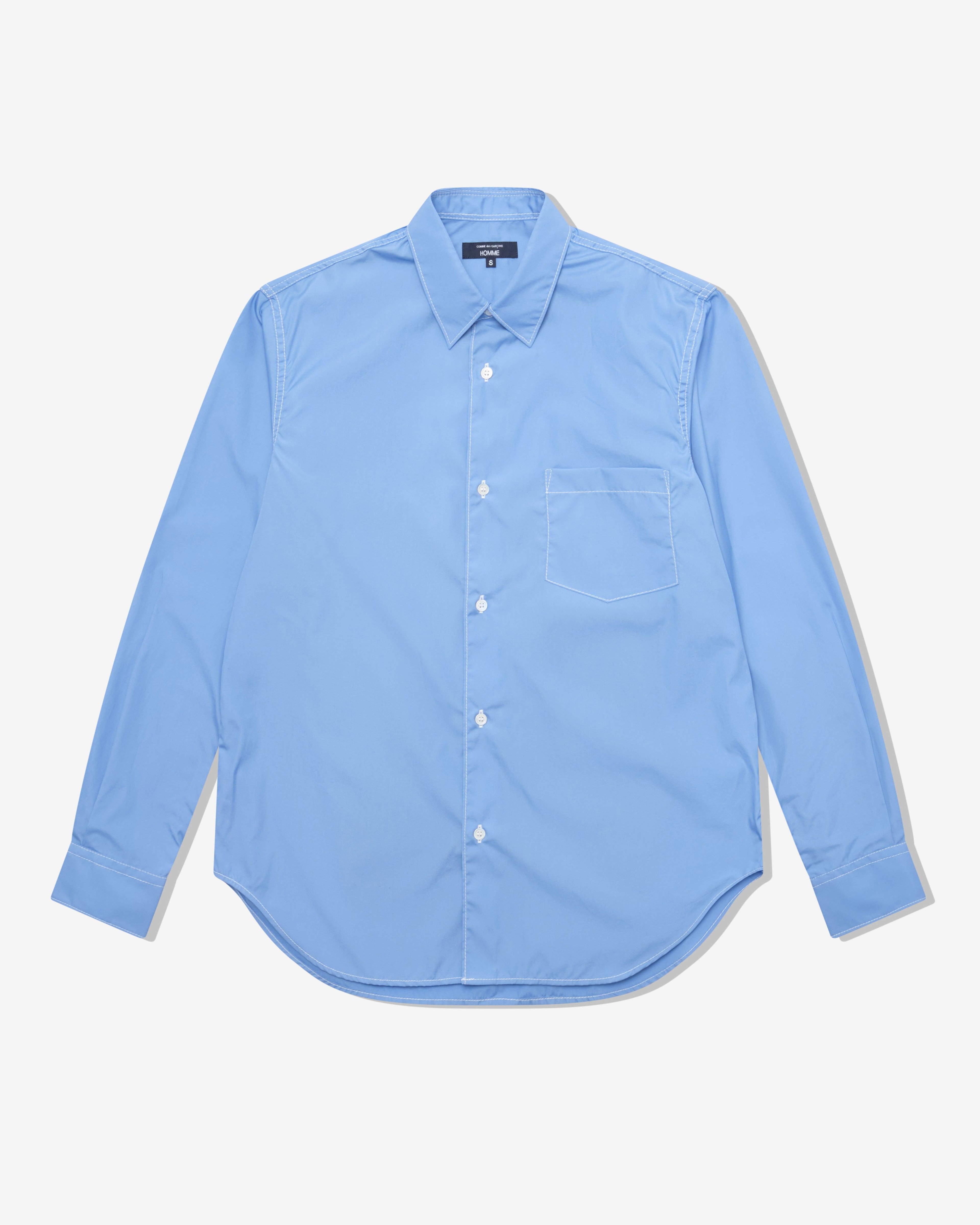 CDG Homme - Men's Classic Shirt - (Sax Blue) by COMME DES GARCONS