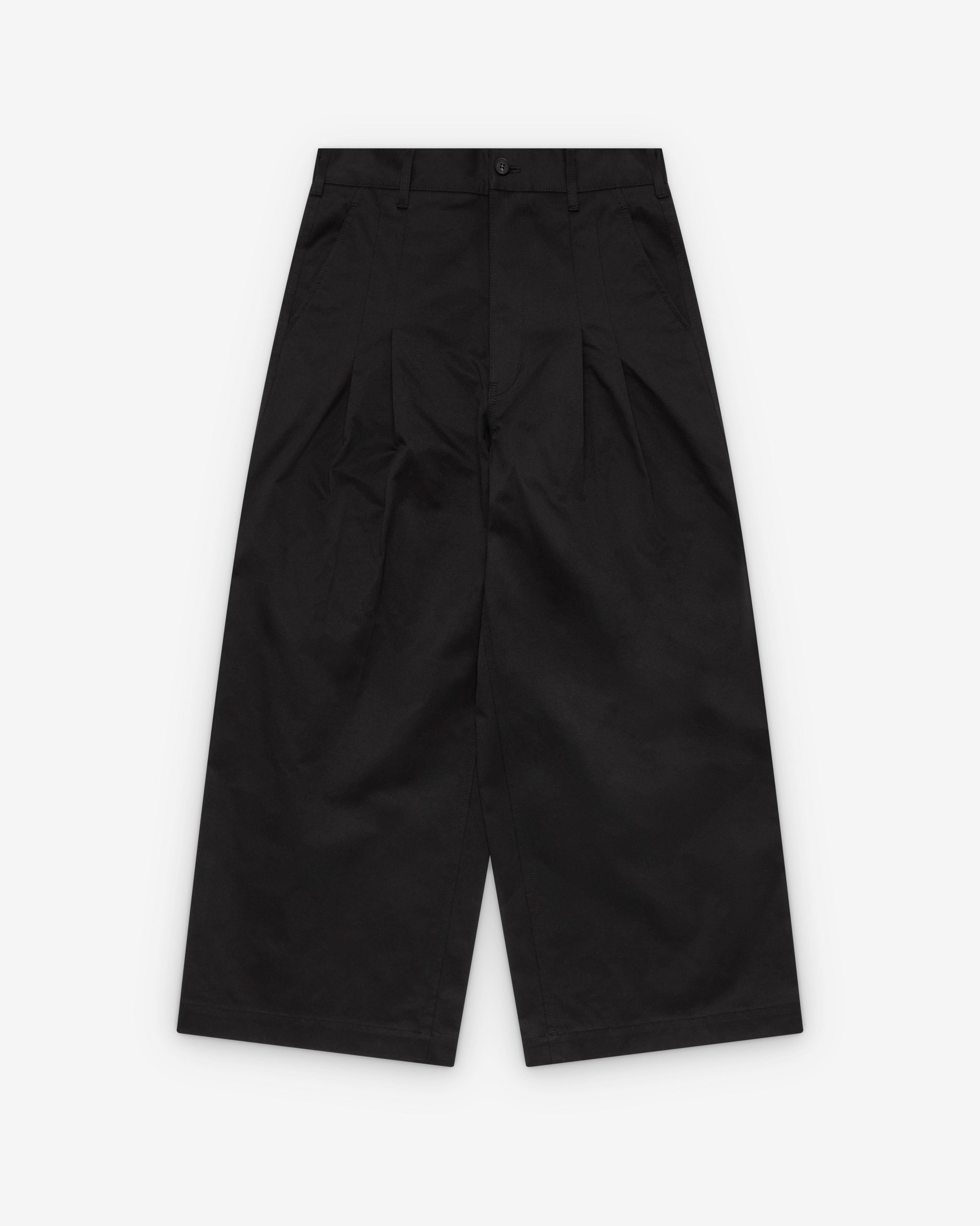 CDG Homme - Men's Double Pleated Trousers - (Black) by COMME DES GARCONS