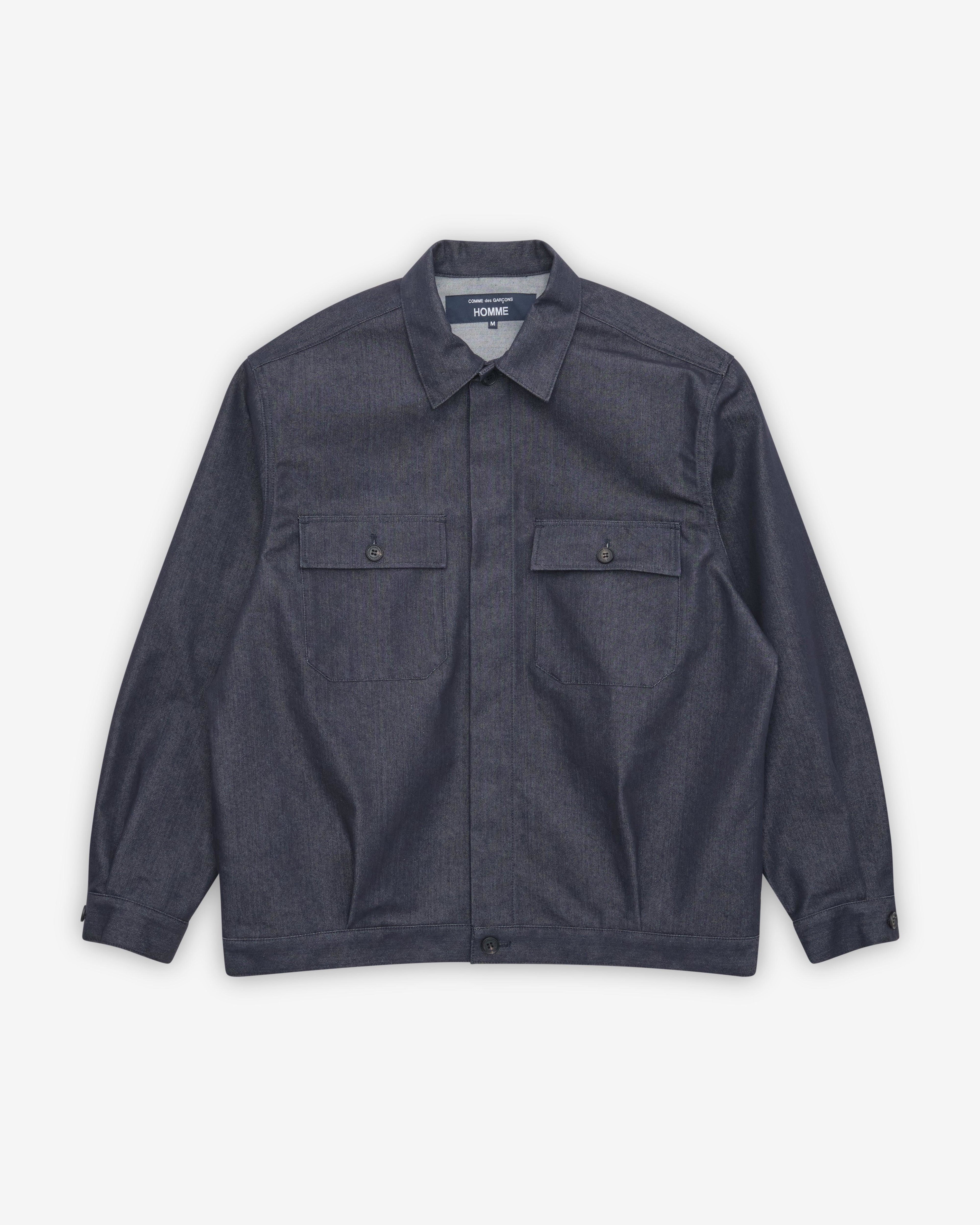 CDG Homme - Men's Jacket - (Navy/White) by COMME DES GARCONS