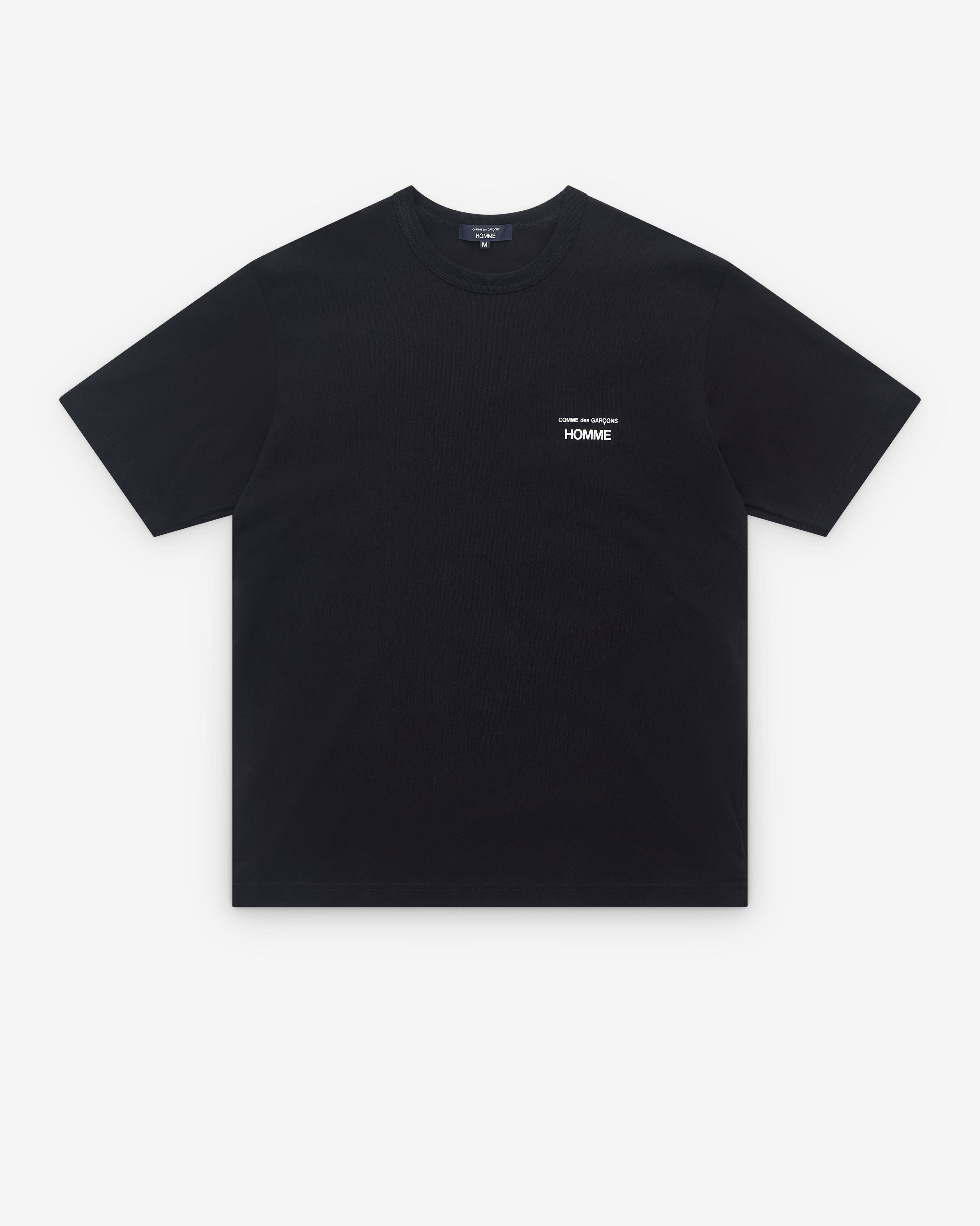 CDG Homme - Men's Logo T-Shirt - (Black) by COMME DES GARCONS