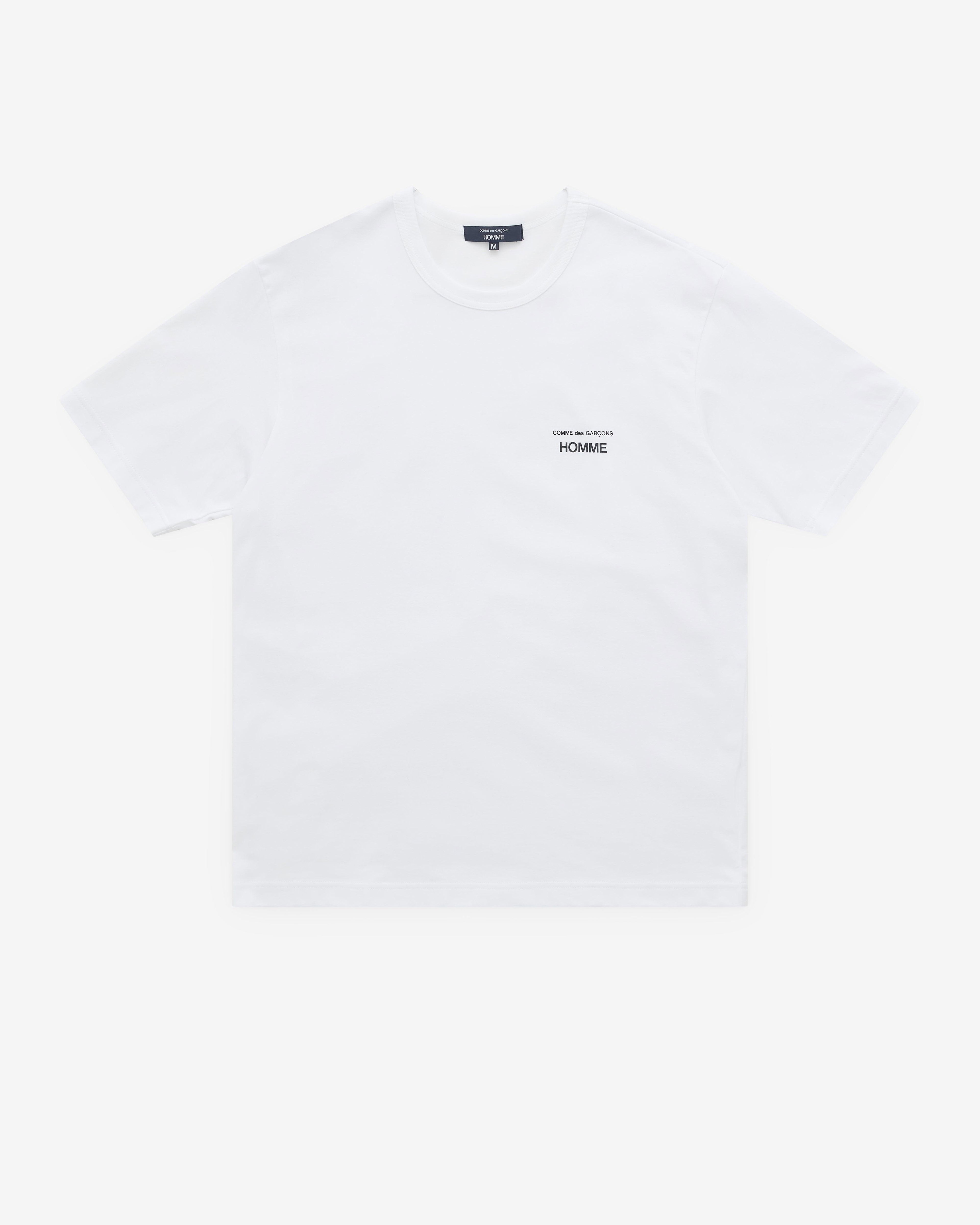 CDG Homme - Men’s Logo T-Shirt - (White) by COMME DES GARCONS