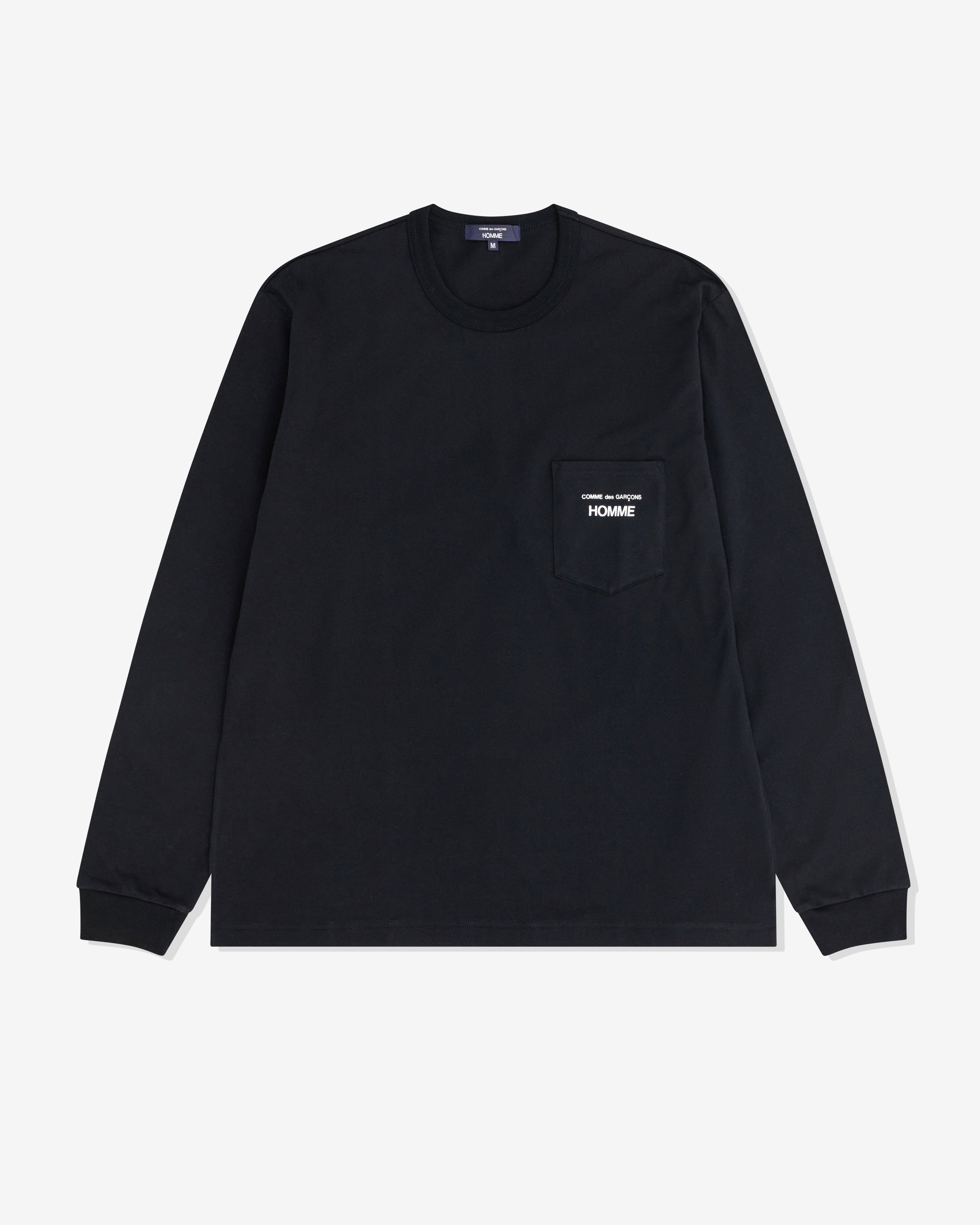 CDG Homme - Men’s Long Sleeve T-Shirt - (Black) by COMME DES GARCONS