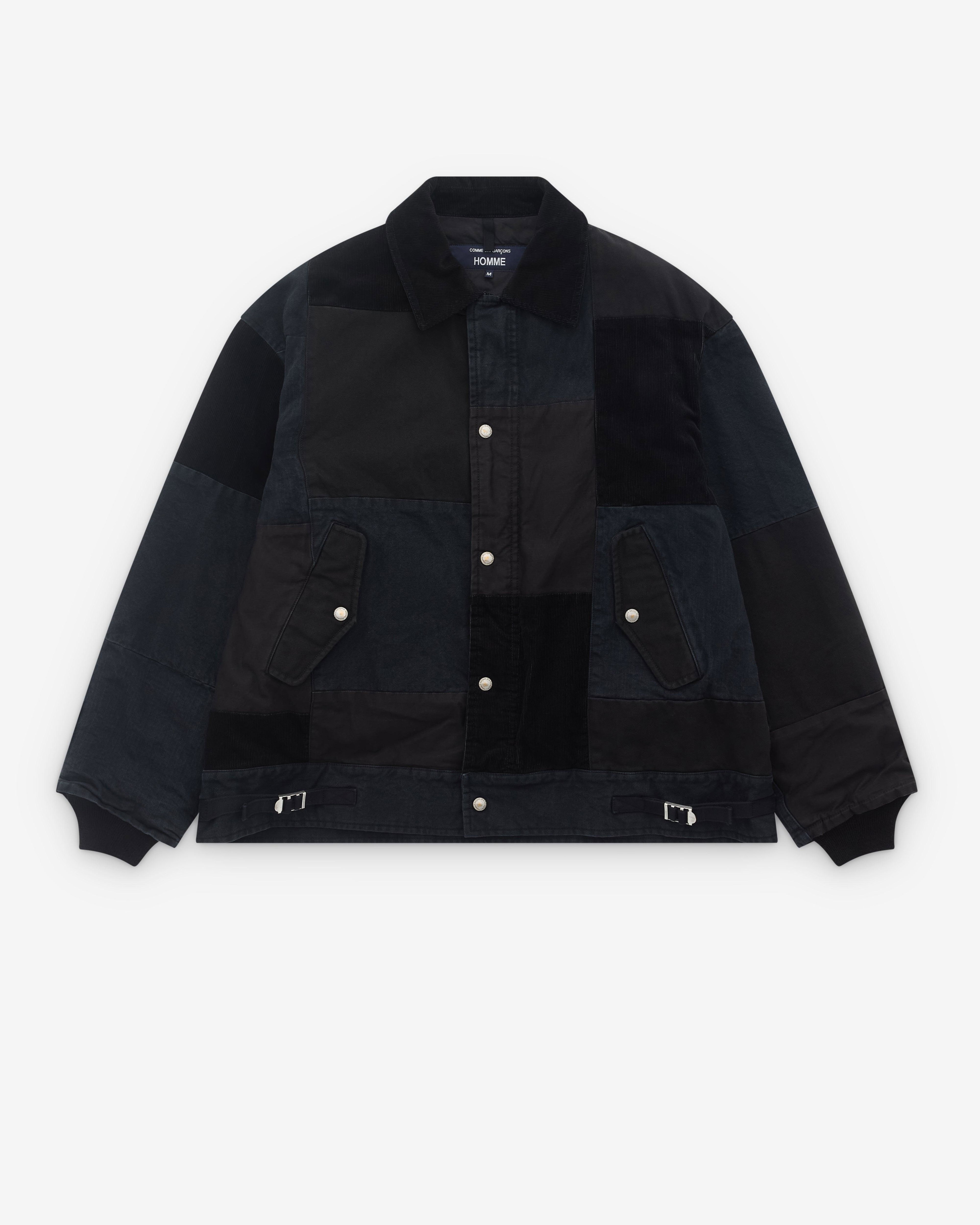 CDG Homme - Men’s Patchwork Jacket - (Black) by COMME DES GARCONS