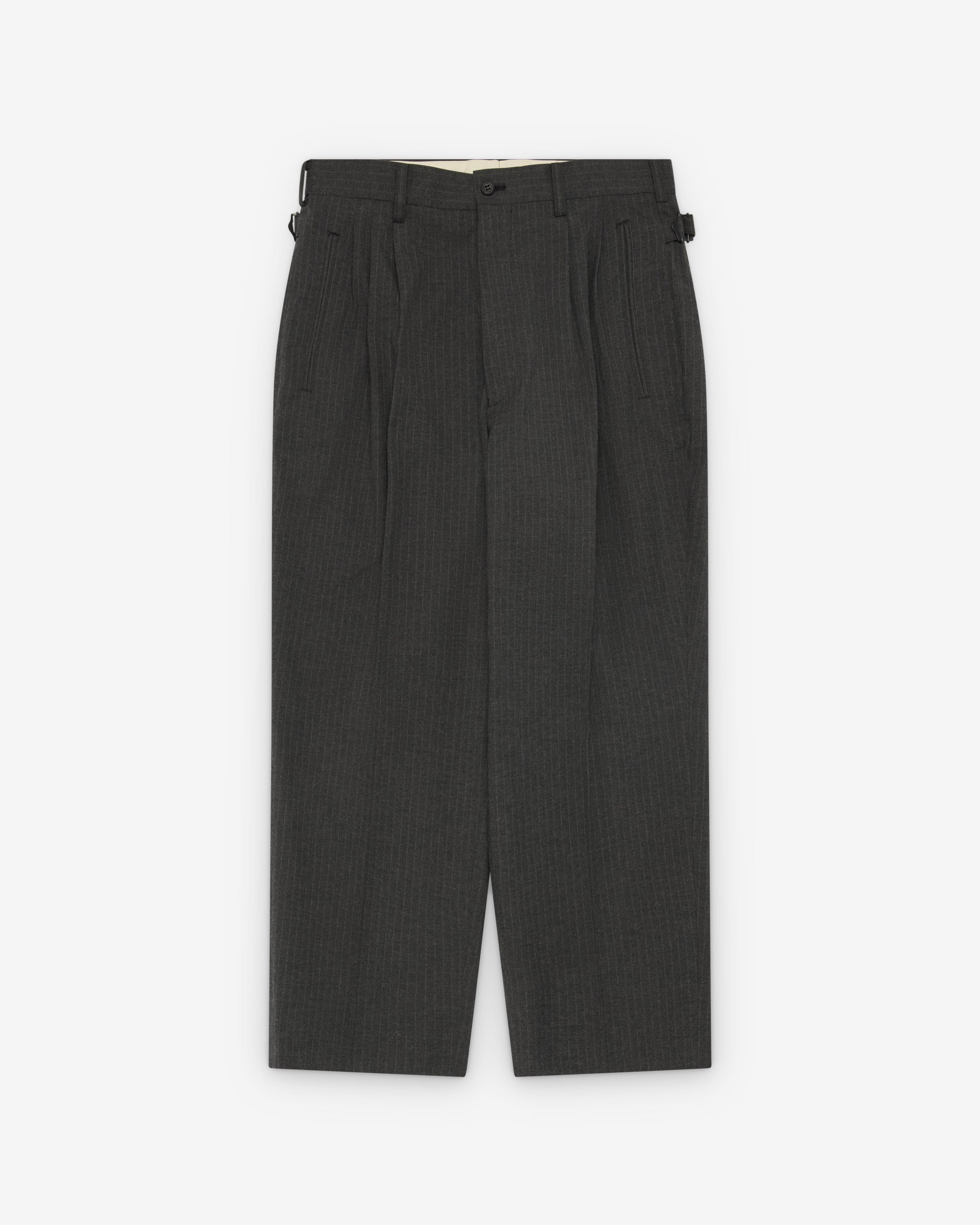 CDG Homme - Men's Pin Stripe Suit Trousers - (Grey) by COMME DES GARCONS