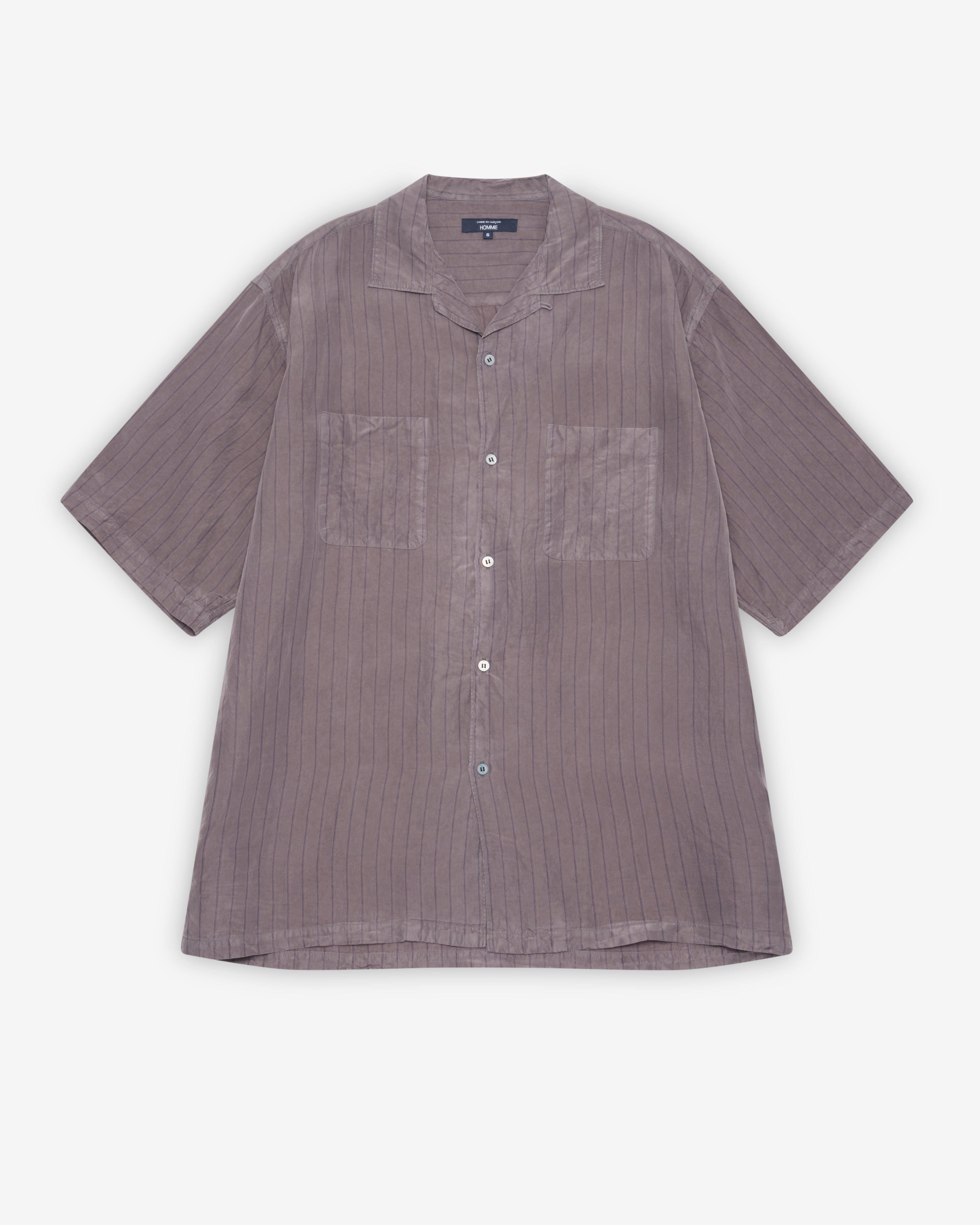CDG Homme - Men's Pinstripe Shirt - (Grey) by COMME DES GARCONS