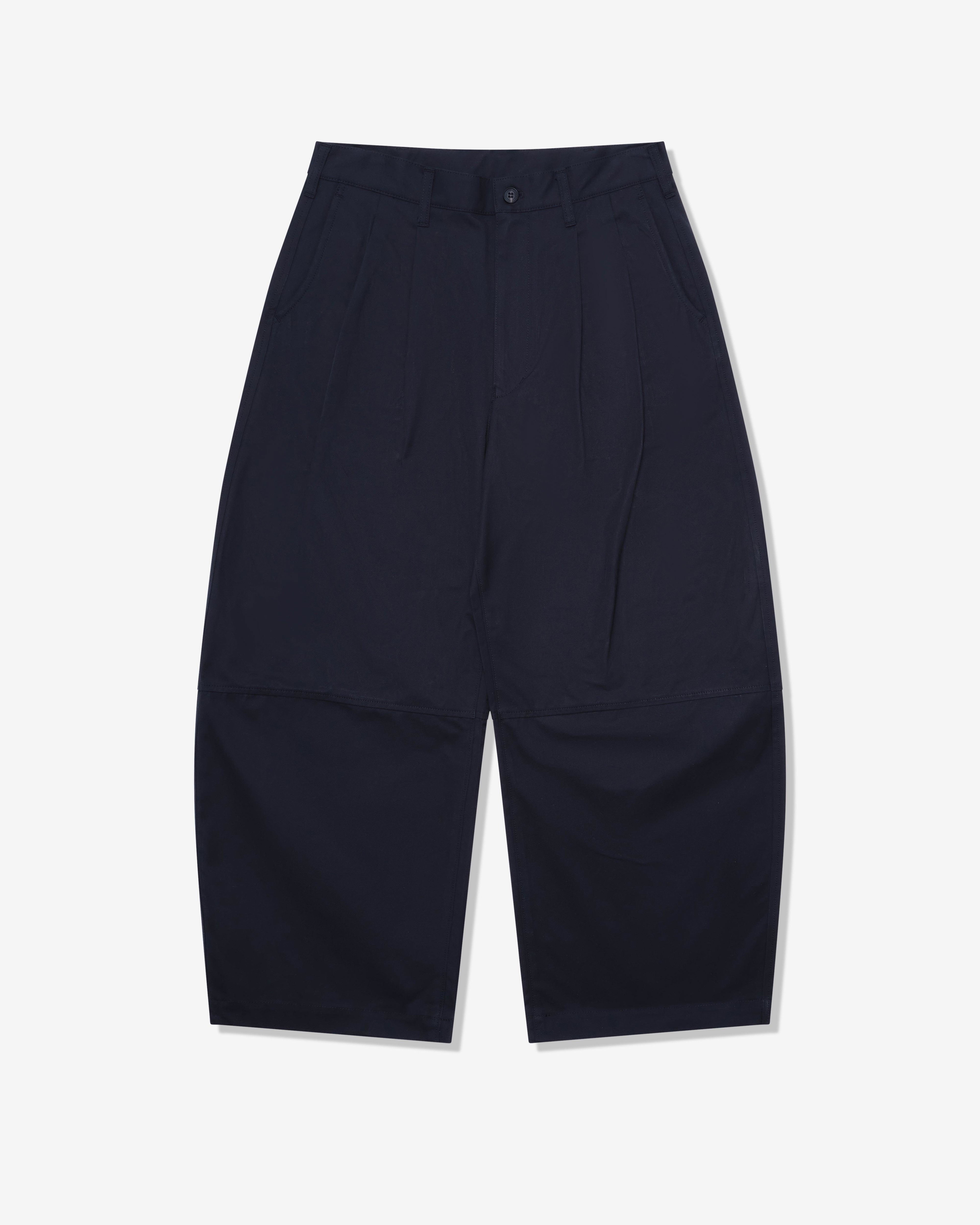 CDG Homme - Men's Pleated Barrel Leg Trousers - (Black) by COMME DES GARCONS