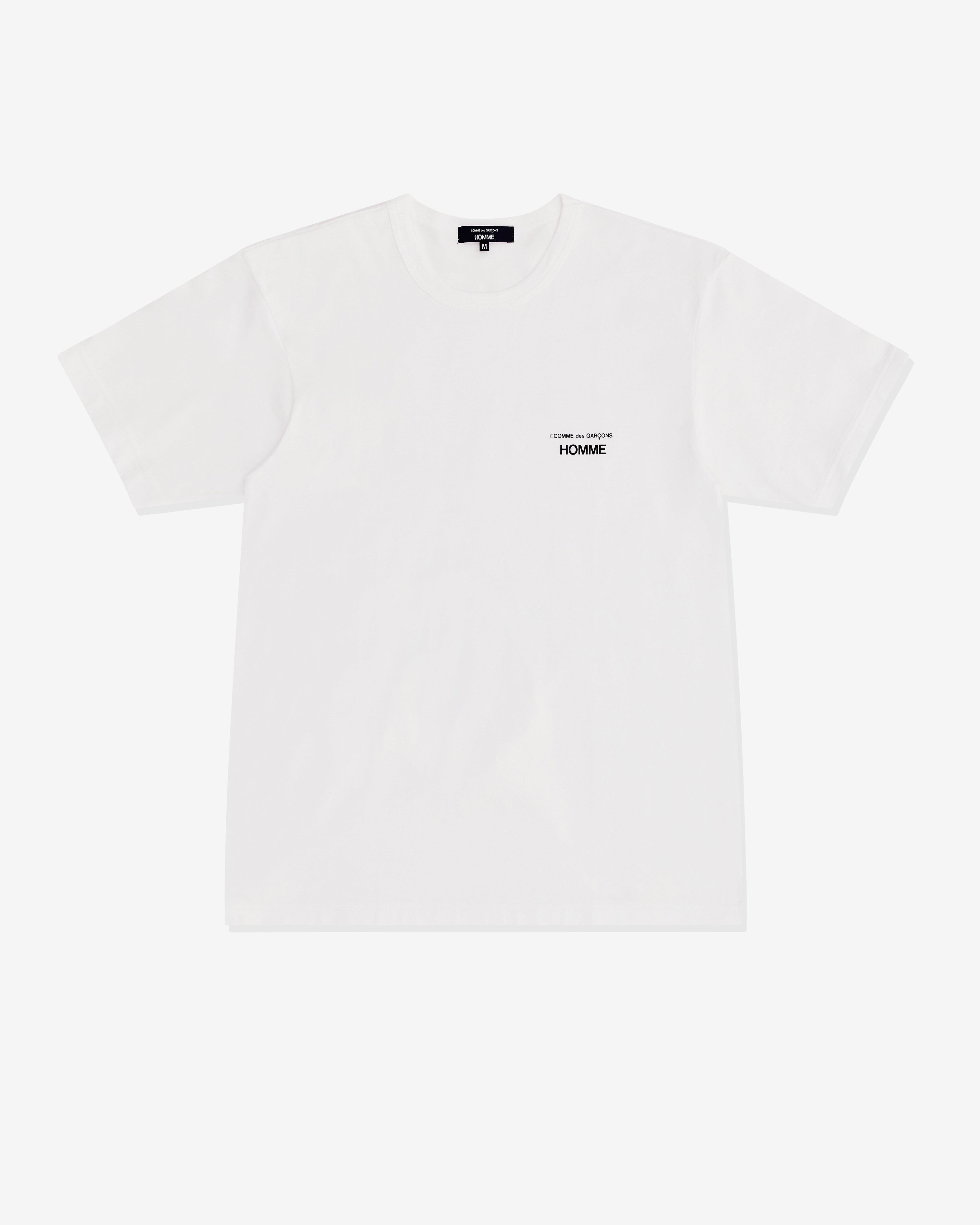 CDG Homme - Men’s Printed T-Shirt - (White) by COMME DES GARCONS