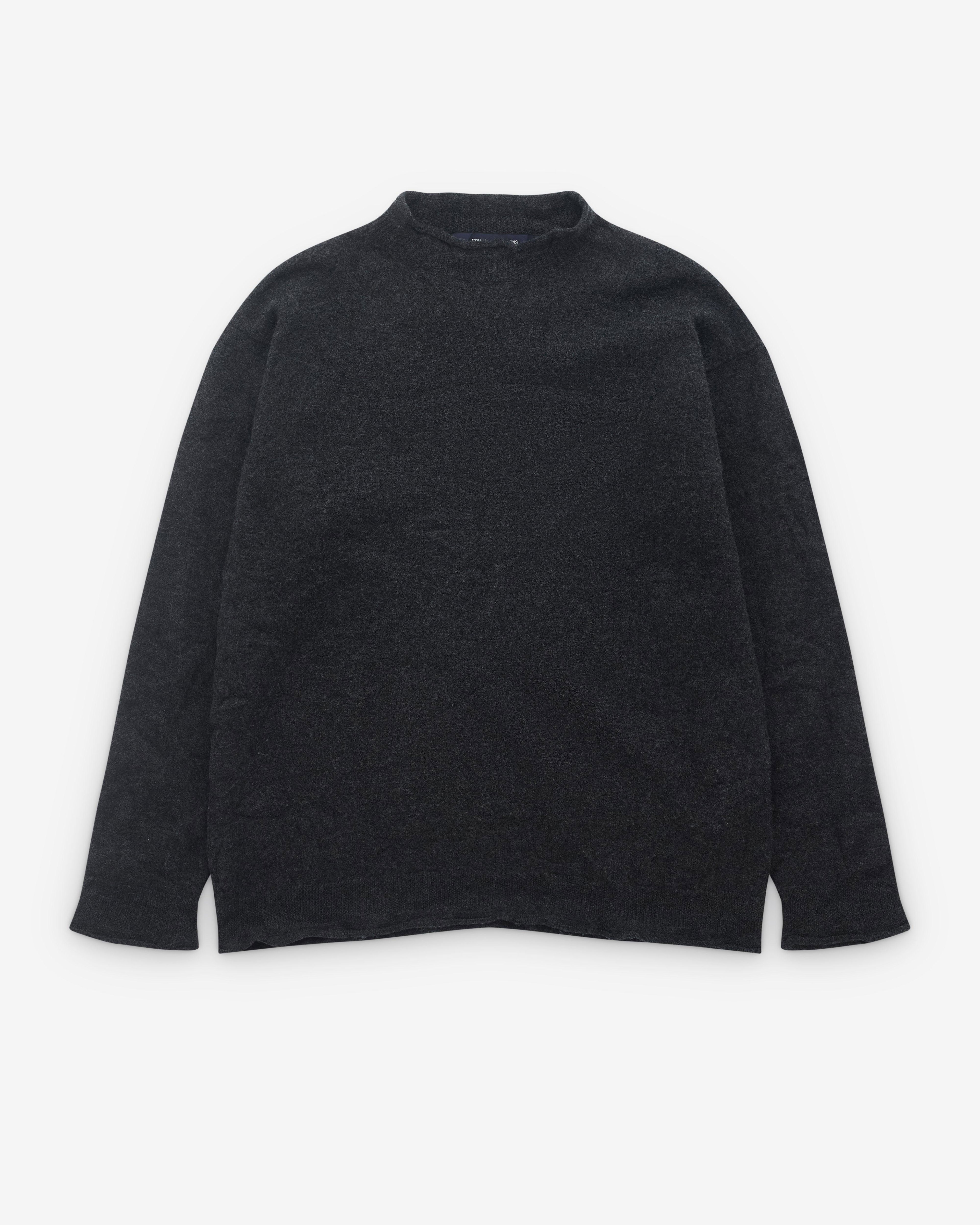 CDG Homme - Men’s Roll Neck Sweater - (Grey) by COMME DES GARCONS