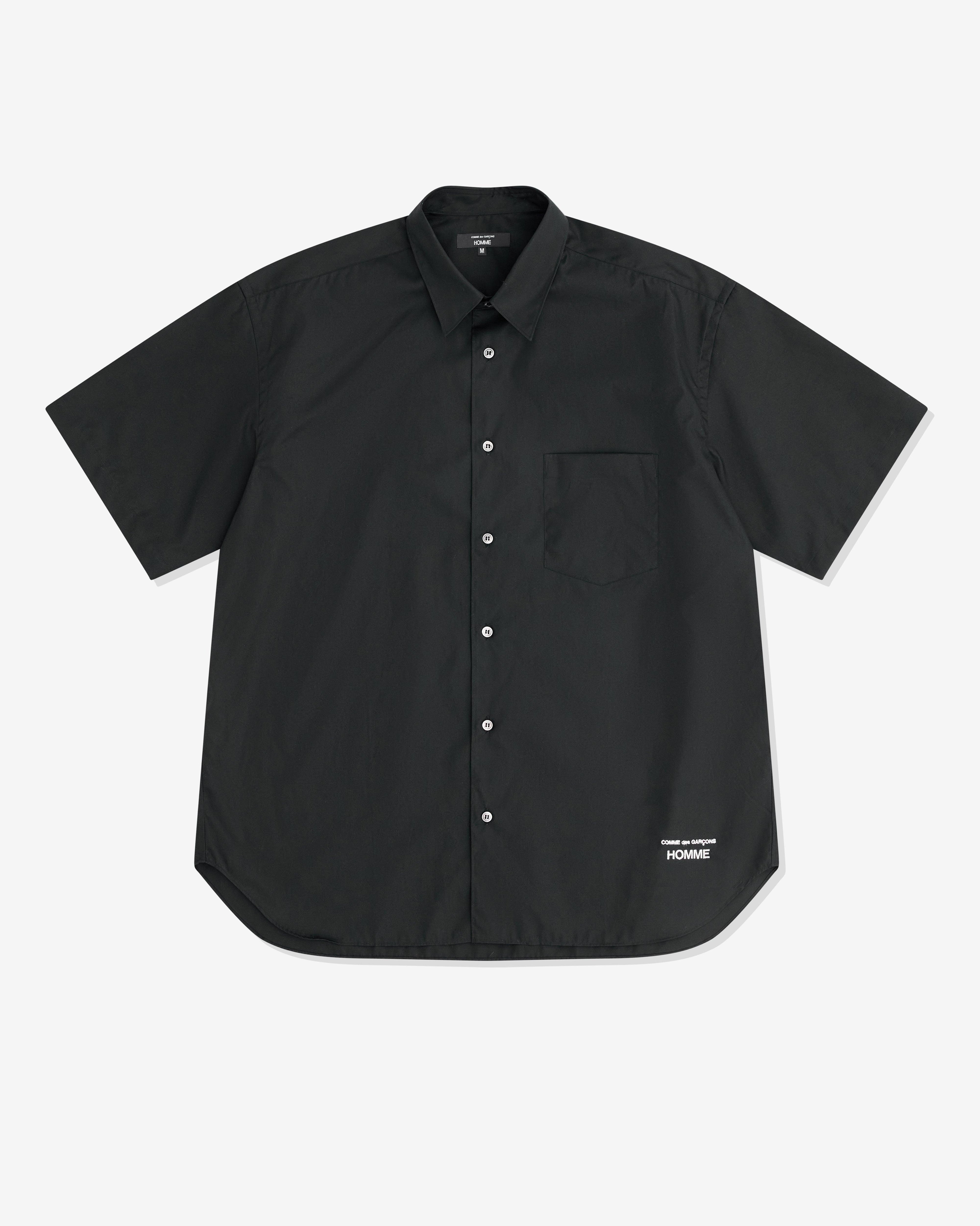 CDG Homme - Men’s Short Sleeve Shirt - (Black) by COMME DES GARCONS