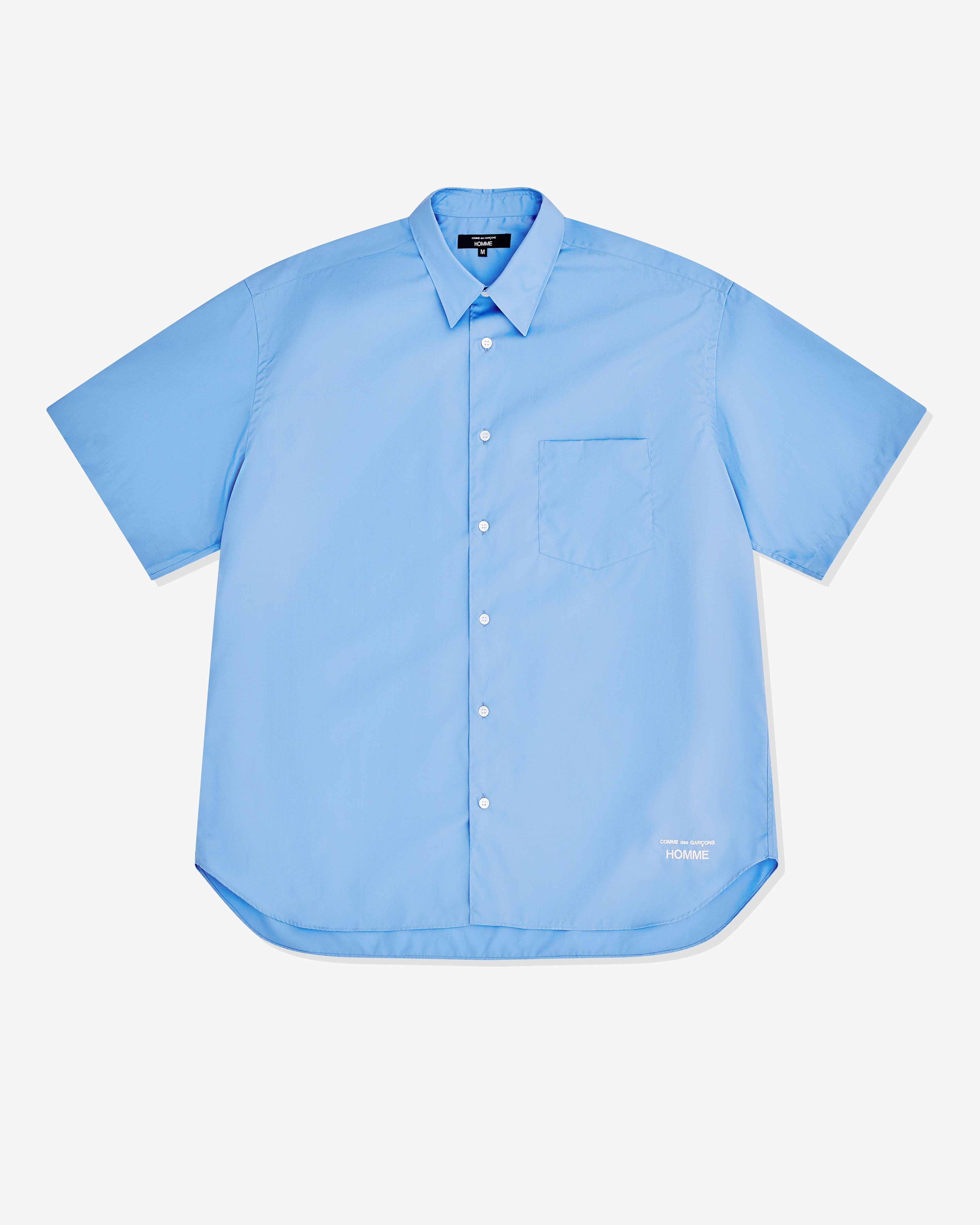 CDG Homme - Men’s Short Sleeve Shirt - (Blue) by COMME DES GARCONS