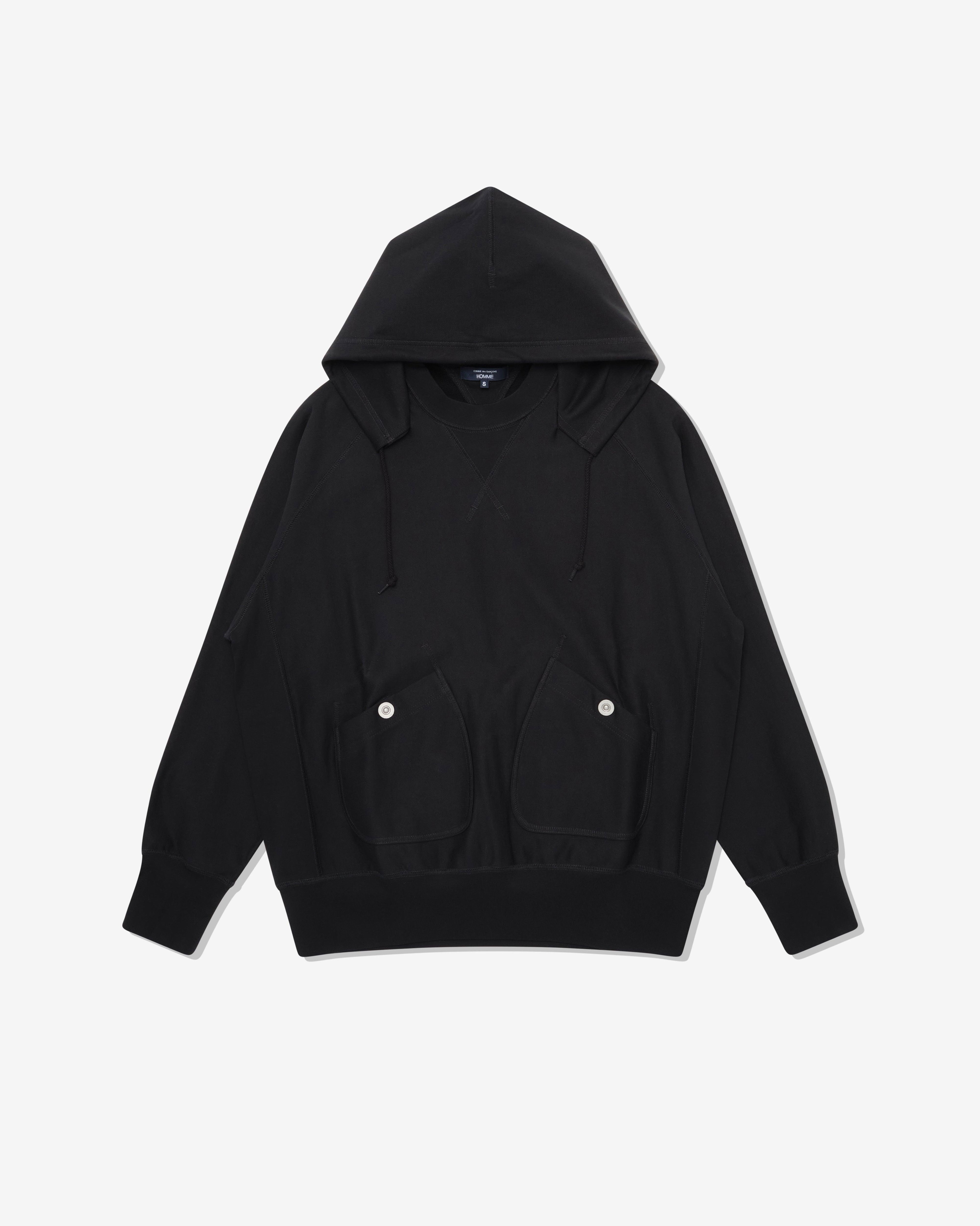 CDG Homme - Men's Sweatshirt - (Black) by COMME DES GARCONS