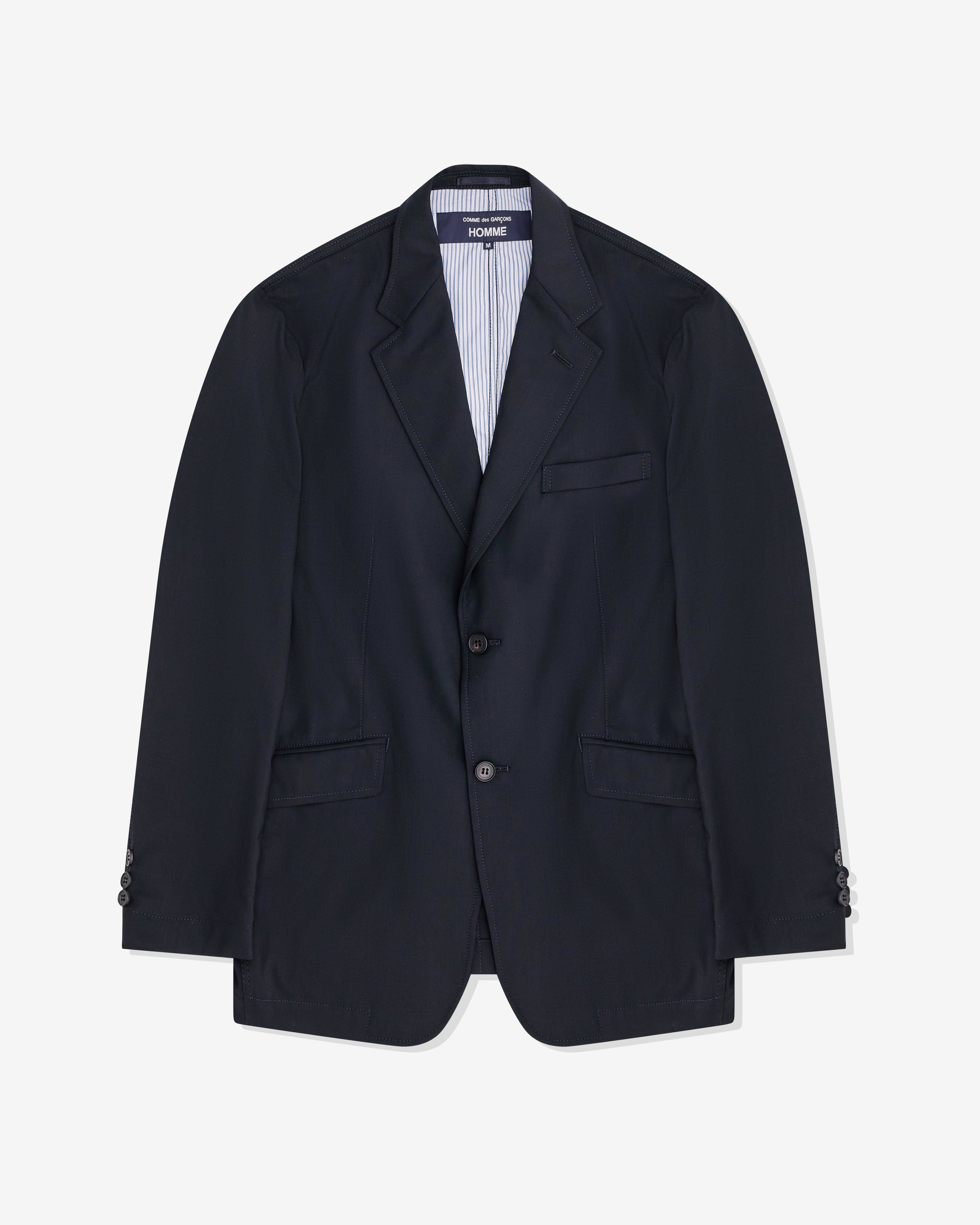 CDG Homme - Men’s Tropical Wool Jacket - (Navy) by COMME DES GARCONS