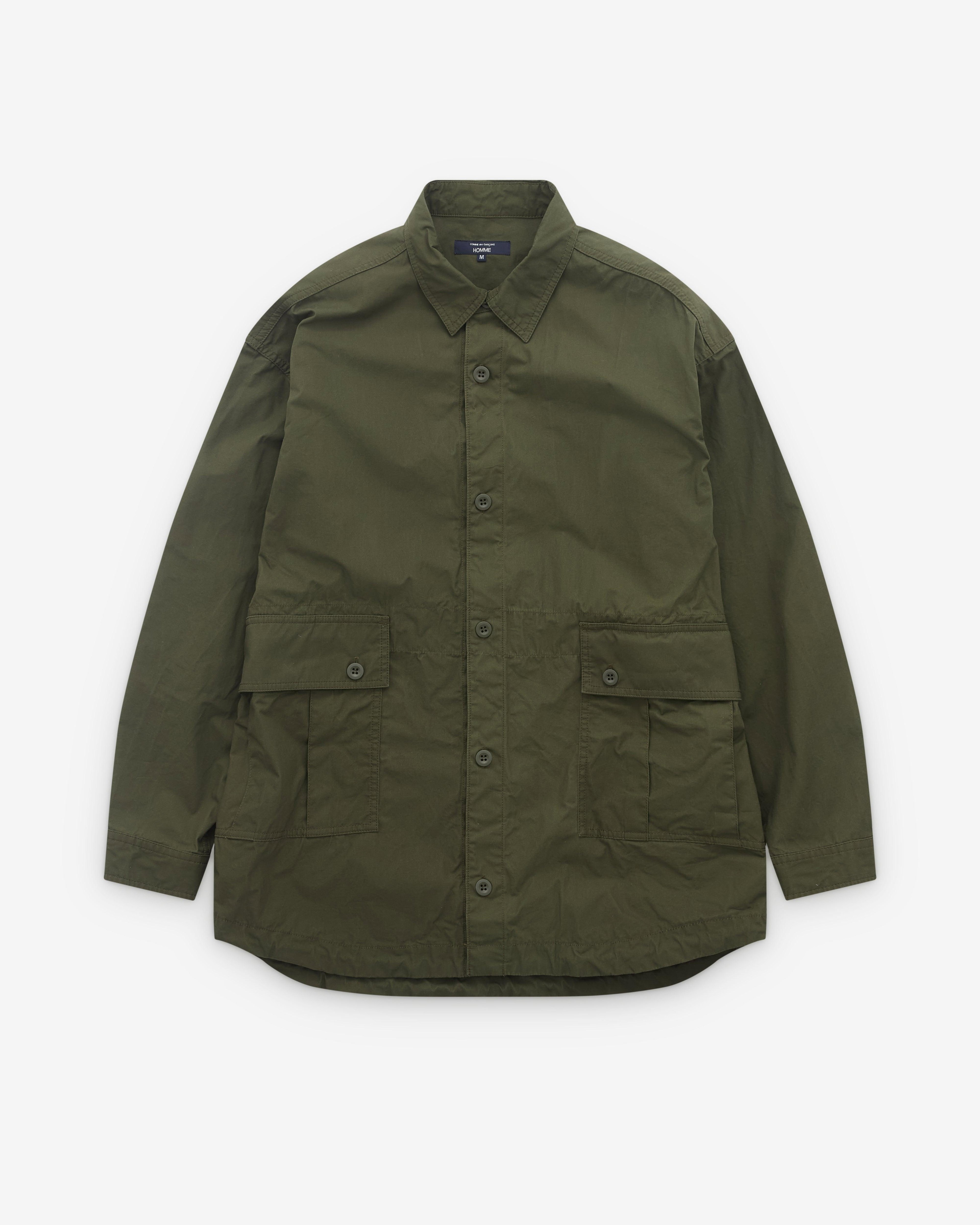 CDG Homme - Men’s Utility Pocket Shirt - (Khaki) by COMME DES GARCONS