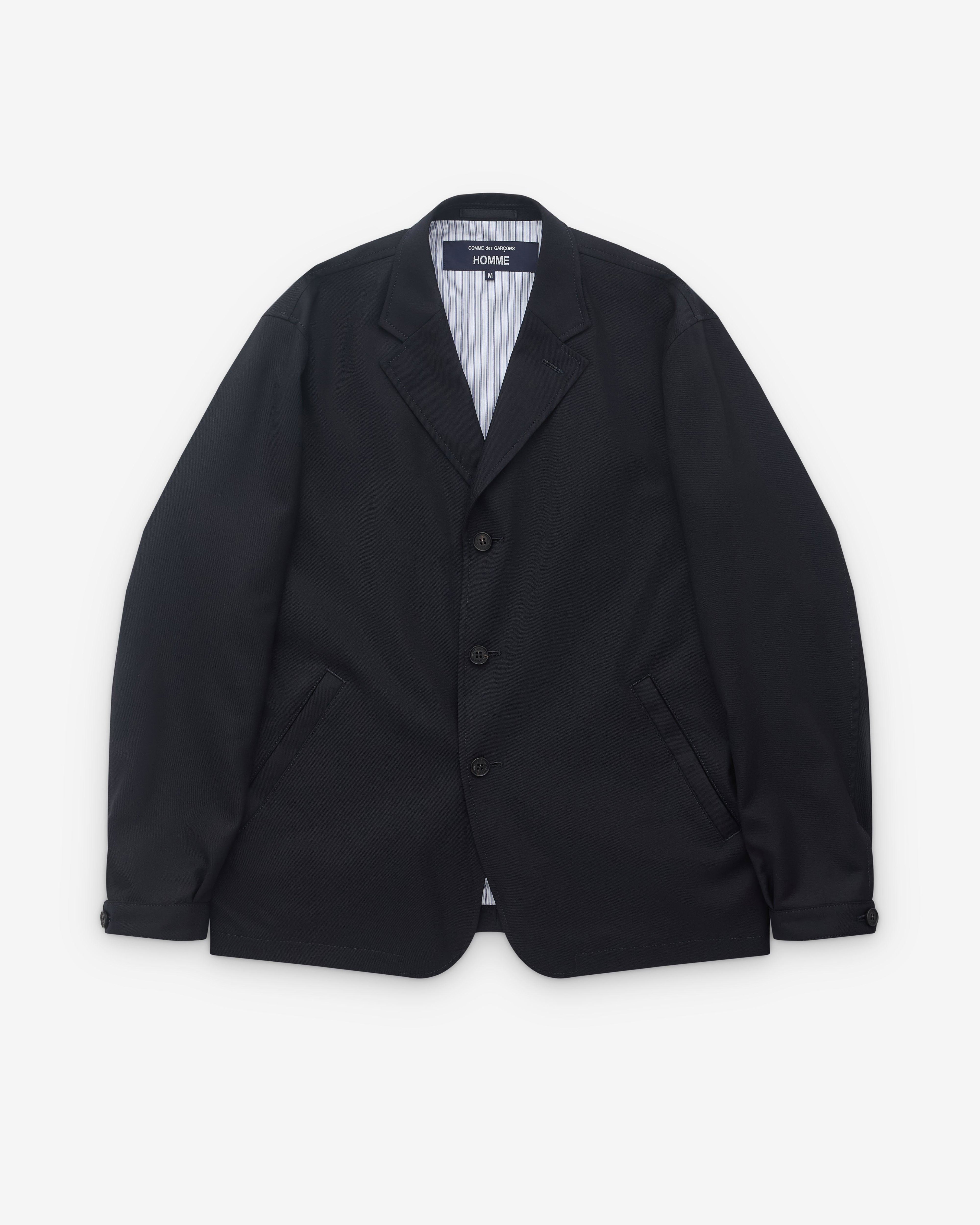 CDG Homme - Men’s Wool Blazer - (Navy) by COMME DES GARCONS
