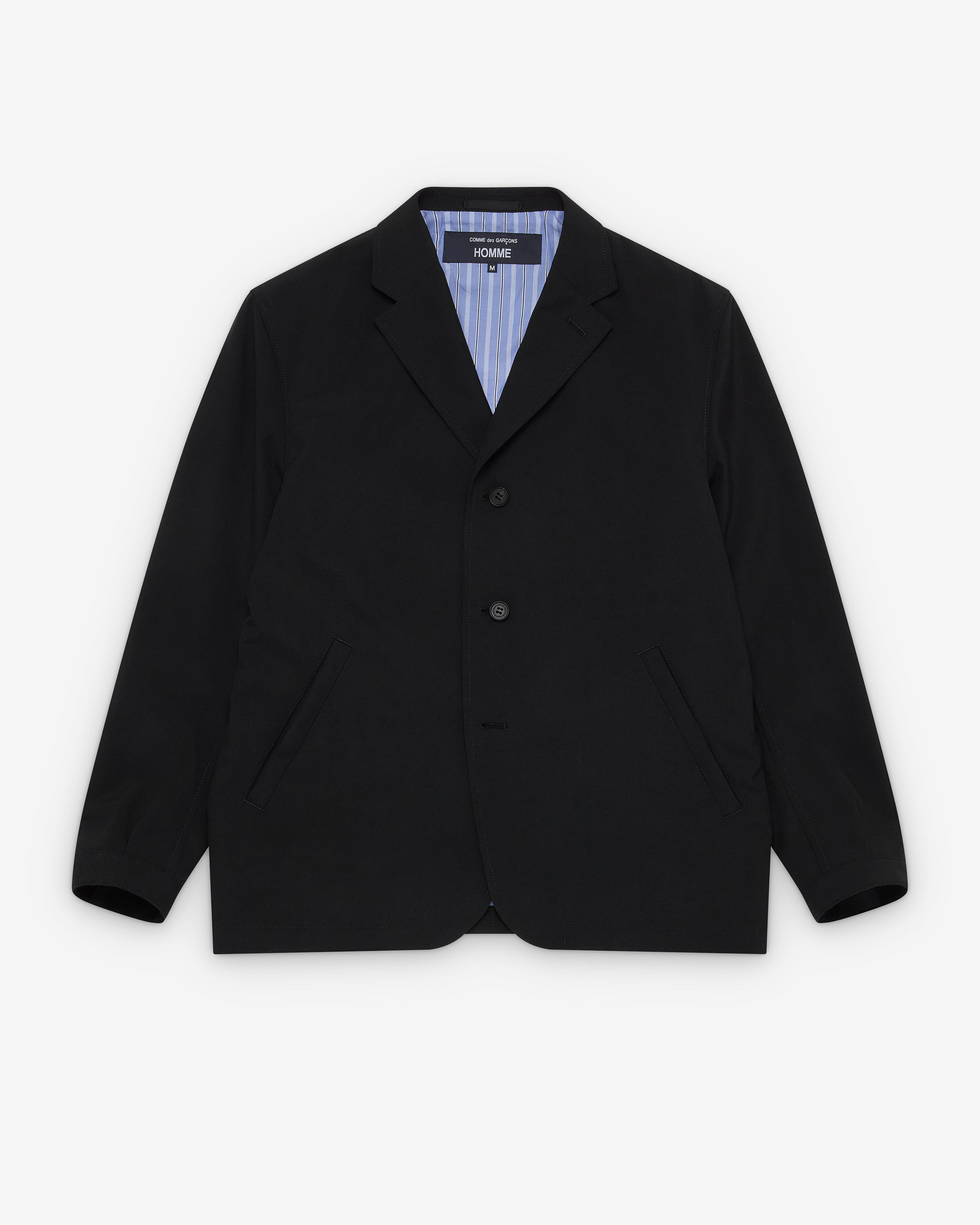 CDG Homme - Men's Wool Gabardine Sports Jacket - (Black) by COMME DES GARCONS